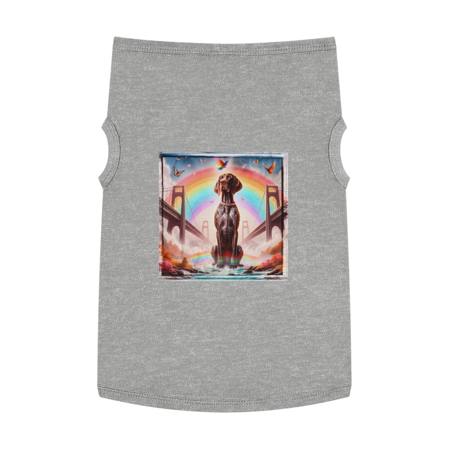 Pet Tank Top German Shorthaired Pointer Pets Printify XL Heather 