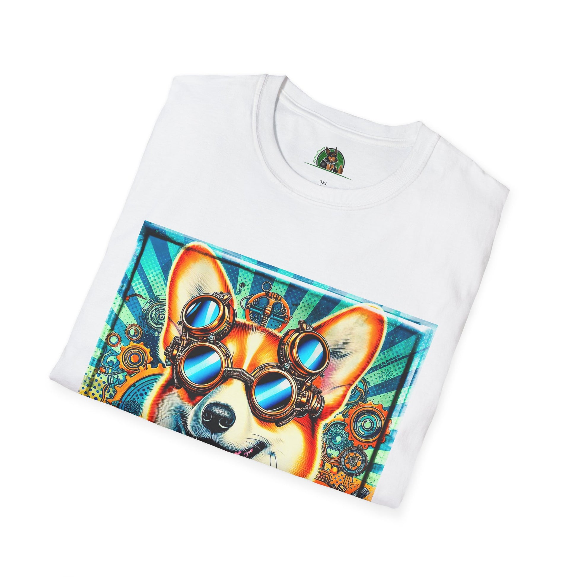 Pembroke Welsh Corgi steam punk T-Shirt Printify