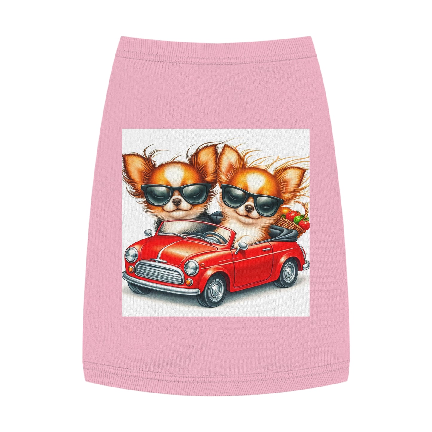 Pet Tank Top Chihuahua Pets Printify M Pink