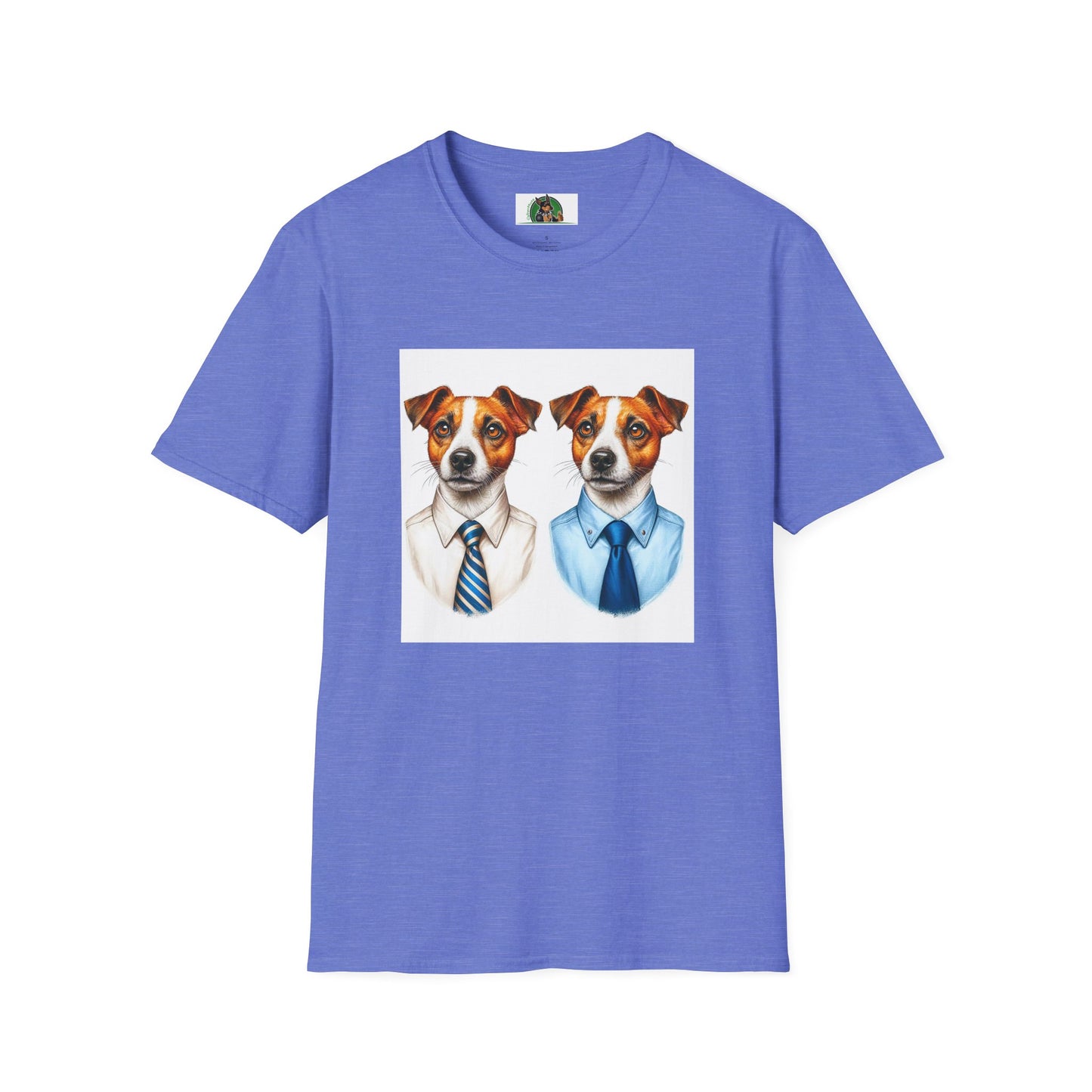 Jack Russell Business Buddies T-Shirt Printify S Heather Royal