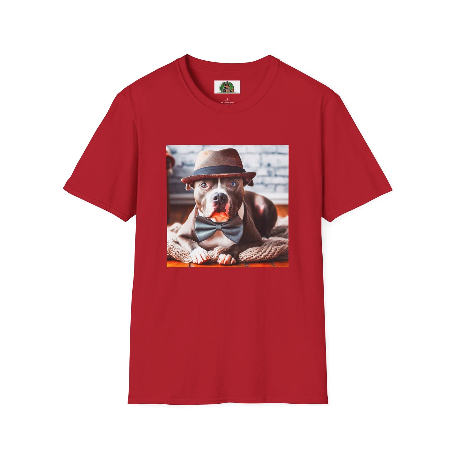 Pit Bull pretty boy shirt T-Shirt Printify S Cherry Red