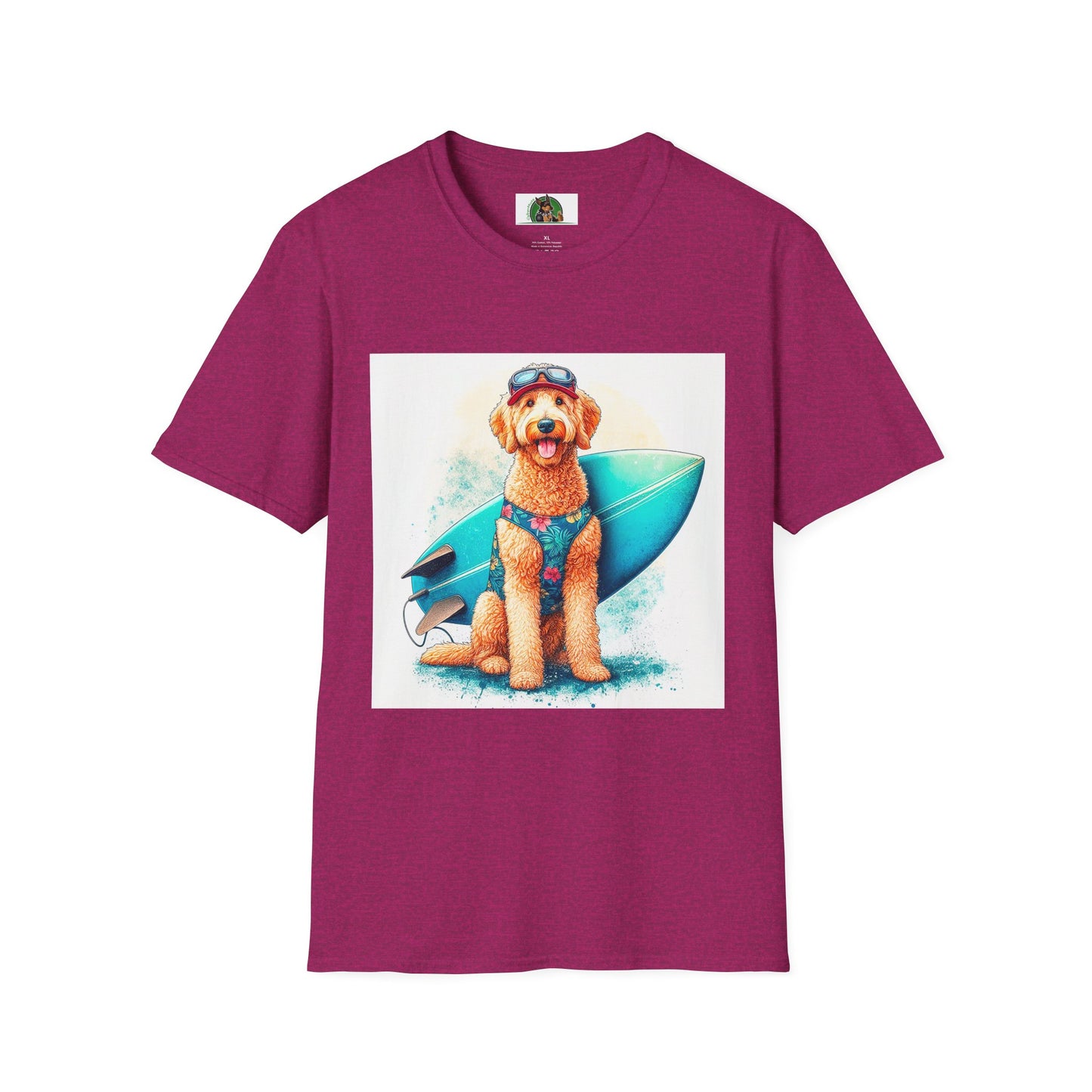 Golden Doodle T-Shirt Printify S Antique Heliconia