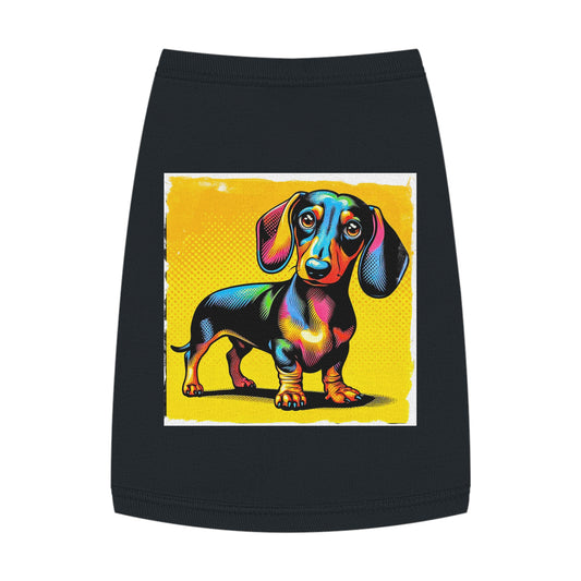 Pet Tank Top Dachshund Pets Printify M Black