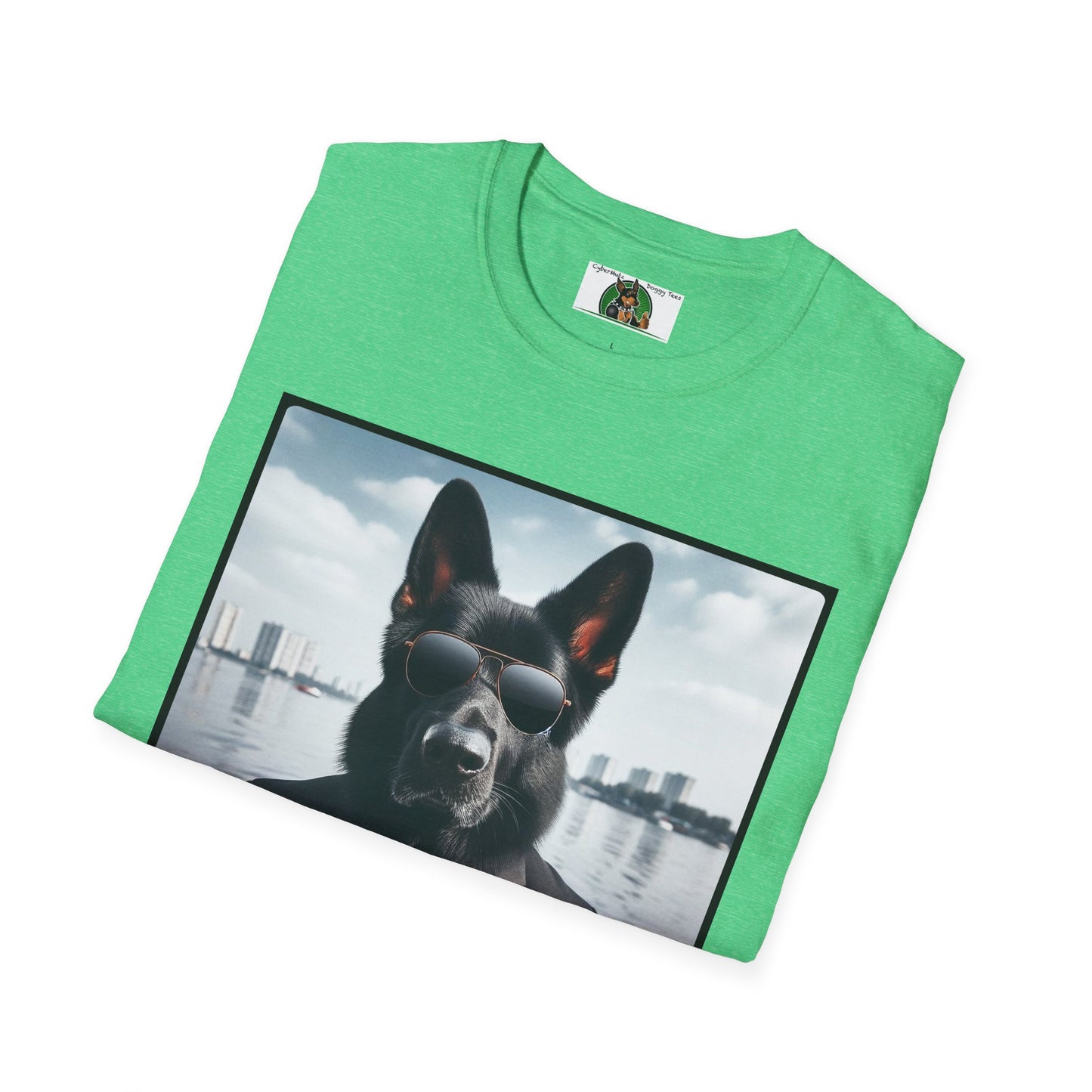 German Shepherd Agent Dog Single Image of Dog  Unisex Softstyle T-Shirt