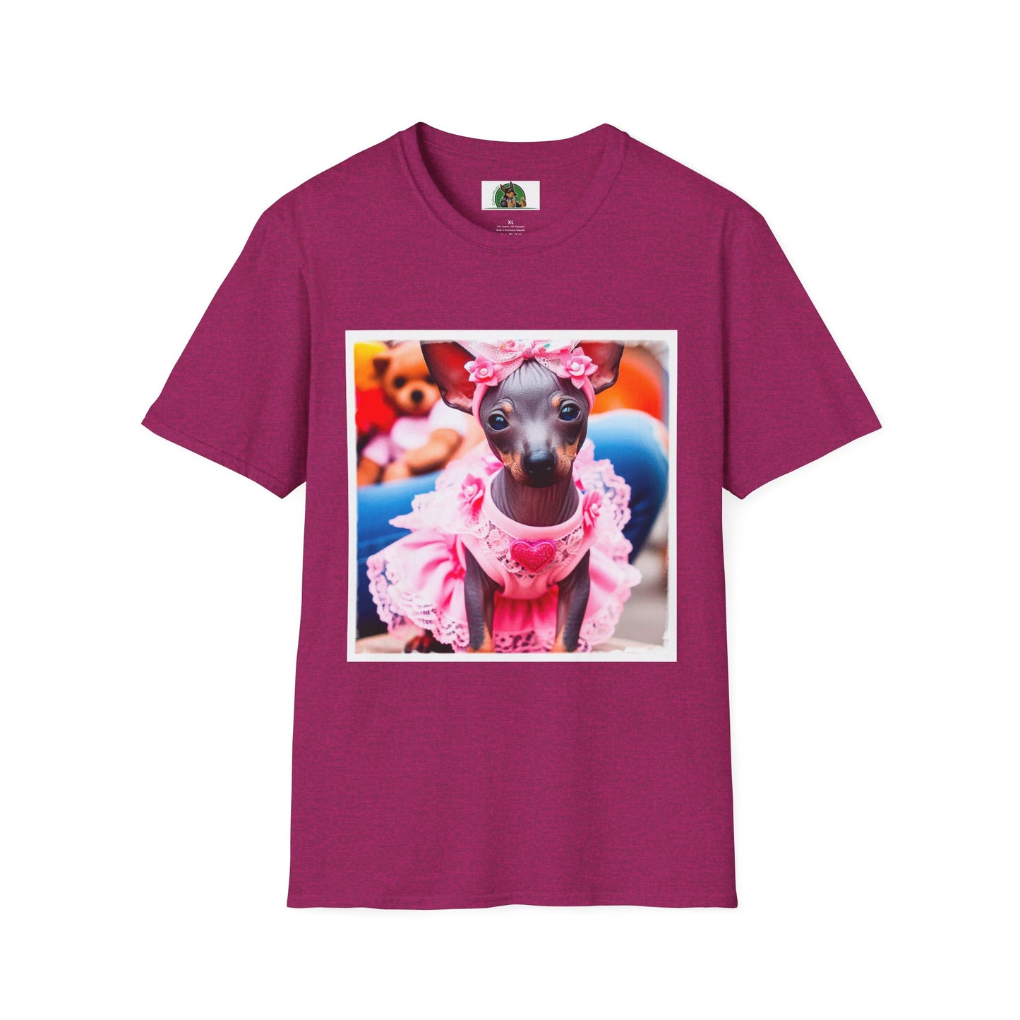 Mexican Hairless Dog T-Shirt Printify S Antique Heliconia 