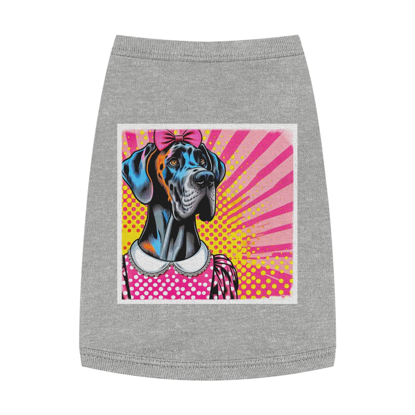 Pet Tank Top Great Dane Pets Printify M Heather