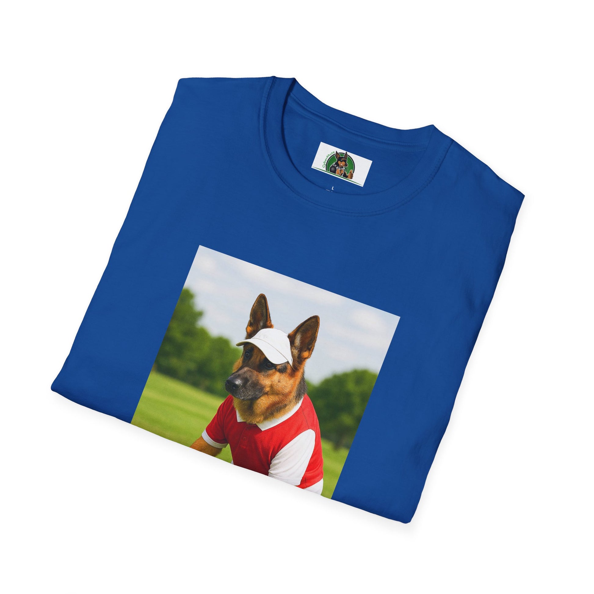 Sports German Shepherd Golf T-Shirt T-Shirt Printify