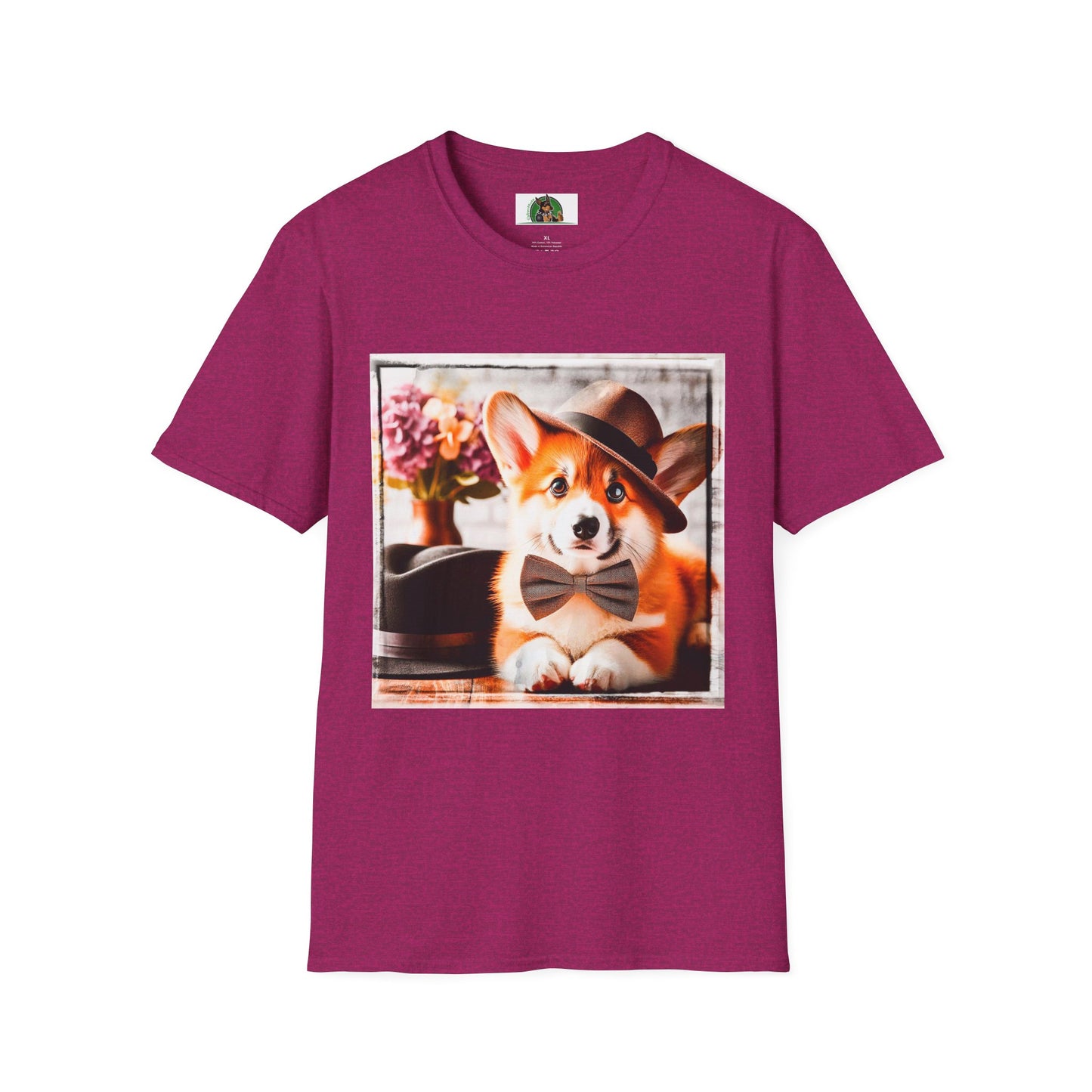 Pembroke Welsh Corgi T-Shirt Printify S Antique Heliconia