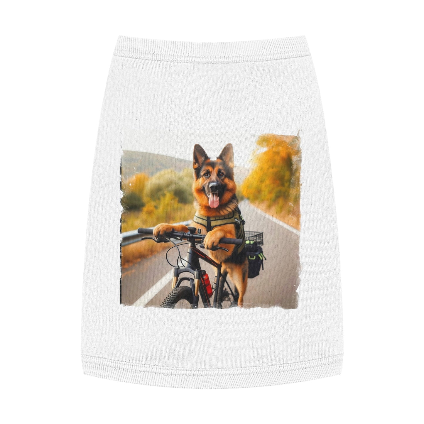 Pet Tank Top German Shepherd Pets Printify M White 