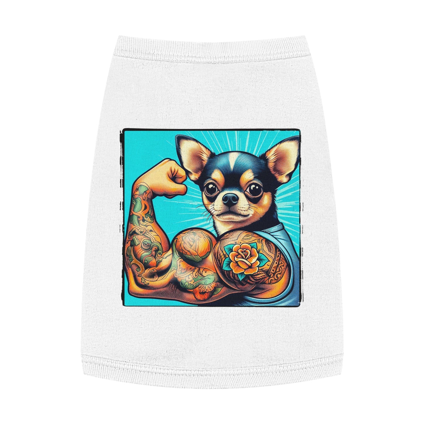 Pet Tank Top Chihuahua Pets Printify M White