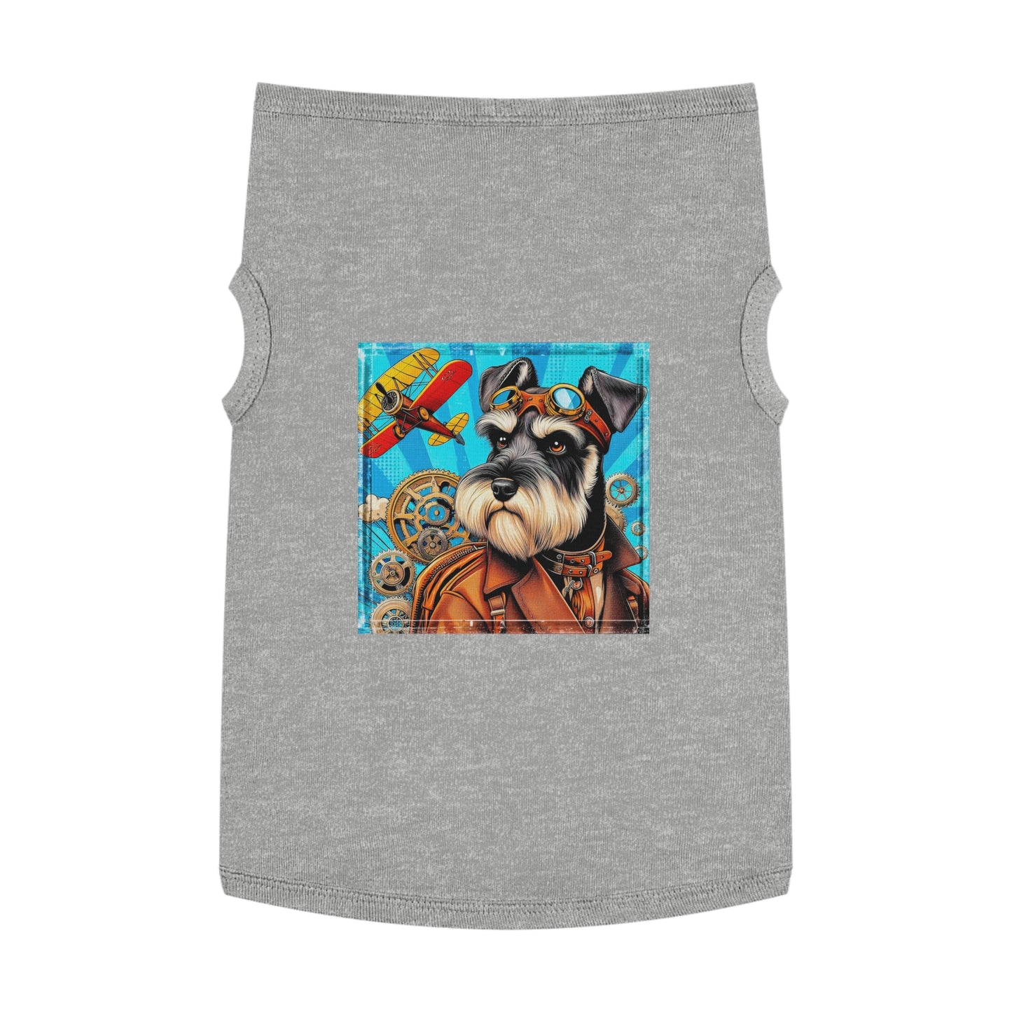 Pet Tank Top Miniature Schnauzer Pets Printify XL Heather 