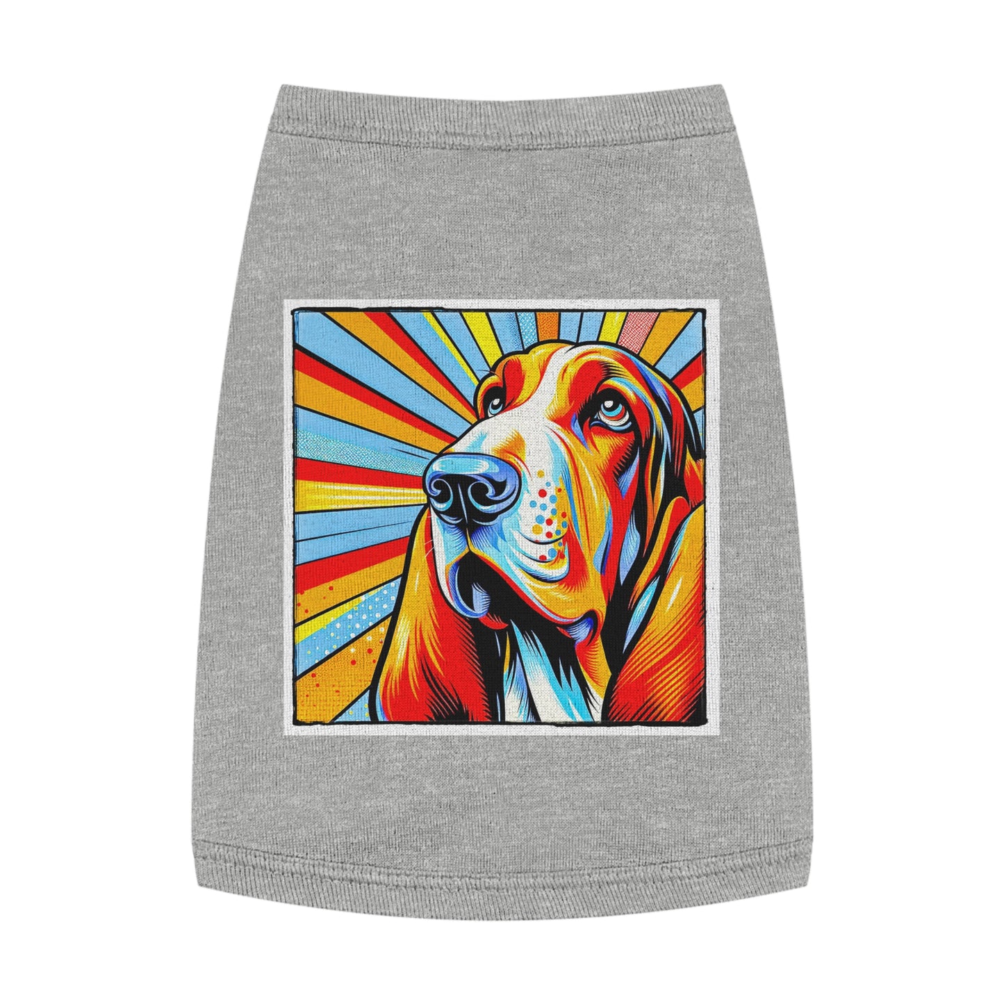 Pet Tank Top Basset Hound Pets Printify M Heather