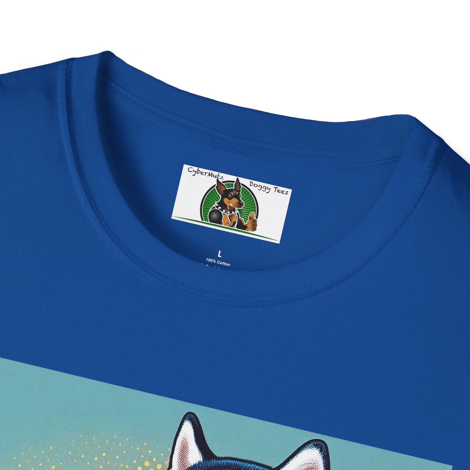 Husky in a Wacky Little Car T-Shirt Printify   