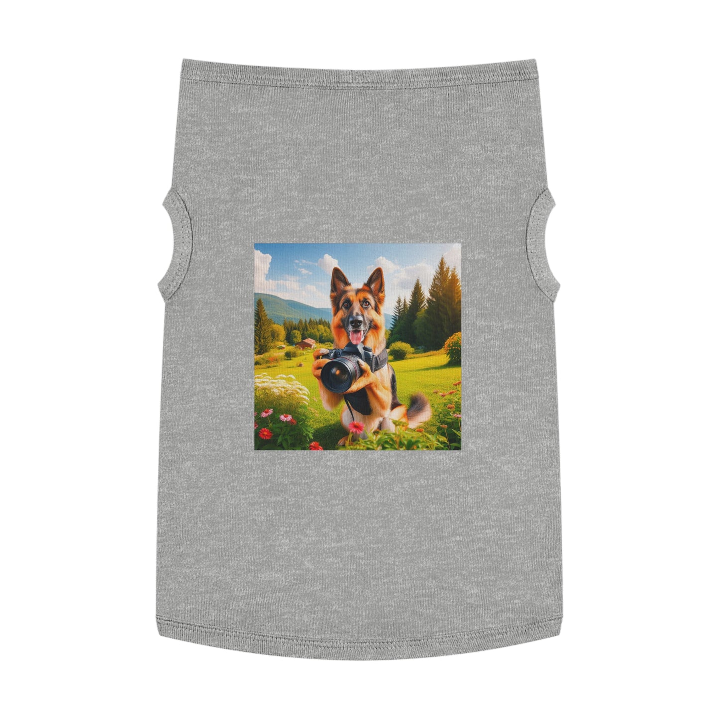 Pet Tank Top German Shepherd Pets Printify XL Heather 