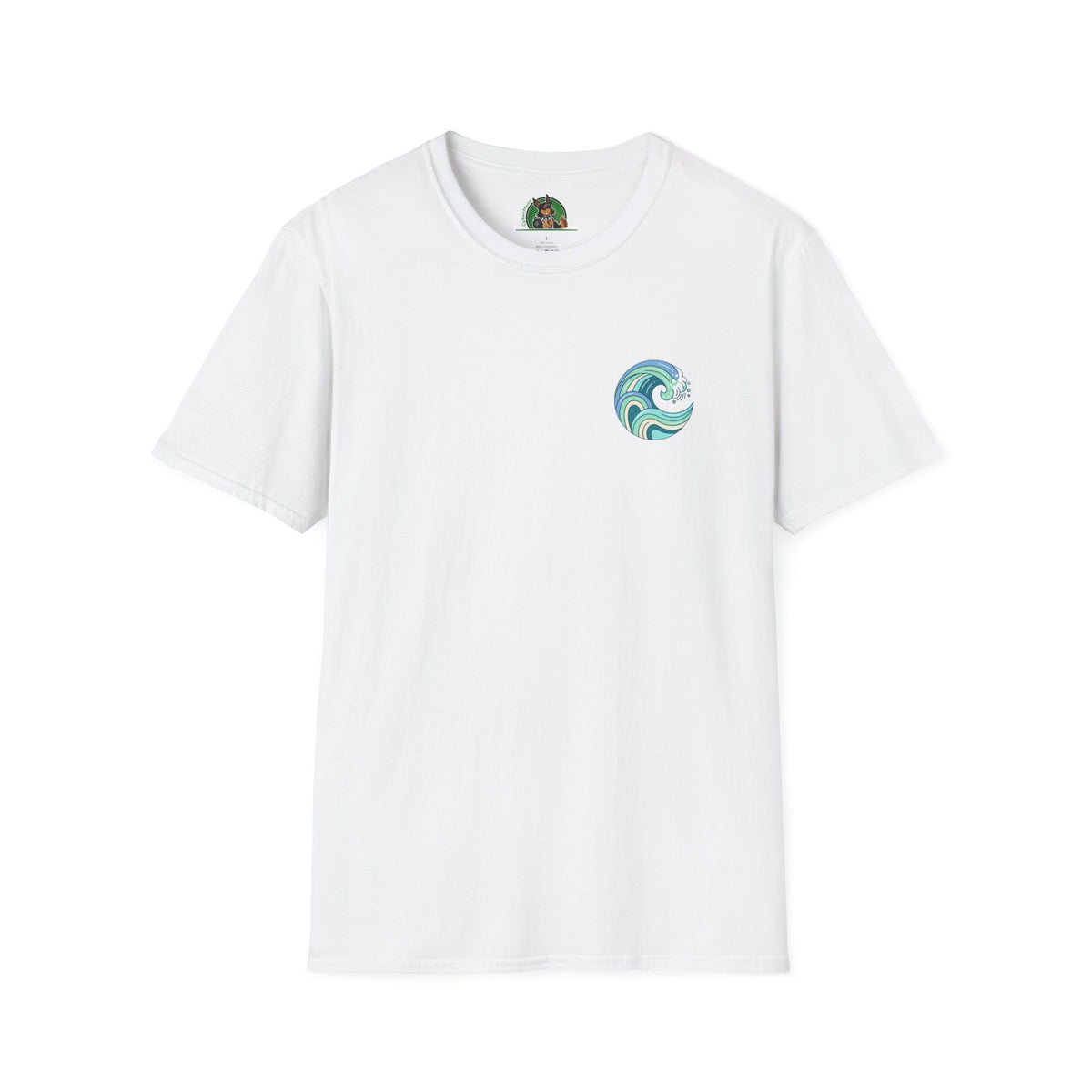 Dalmatian surf day t shirt Back Design