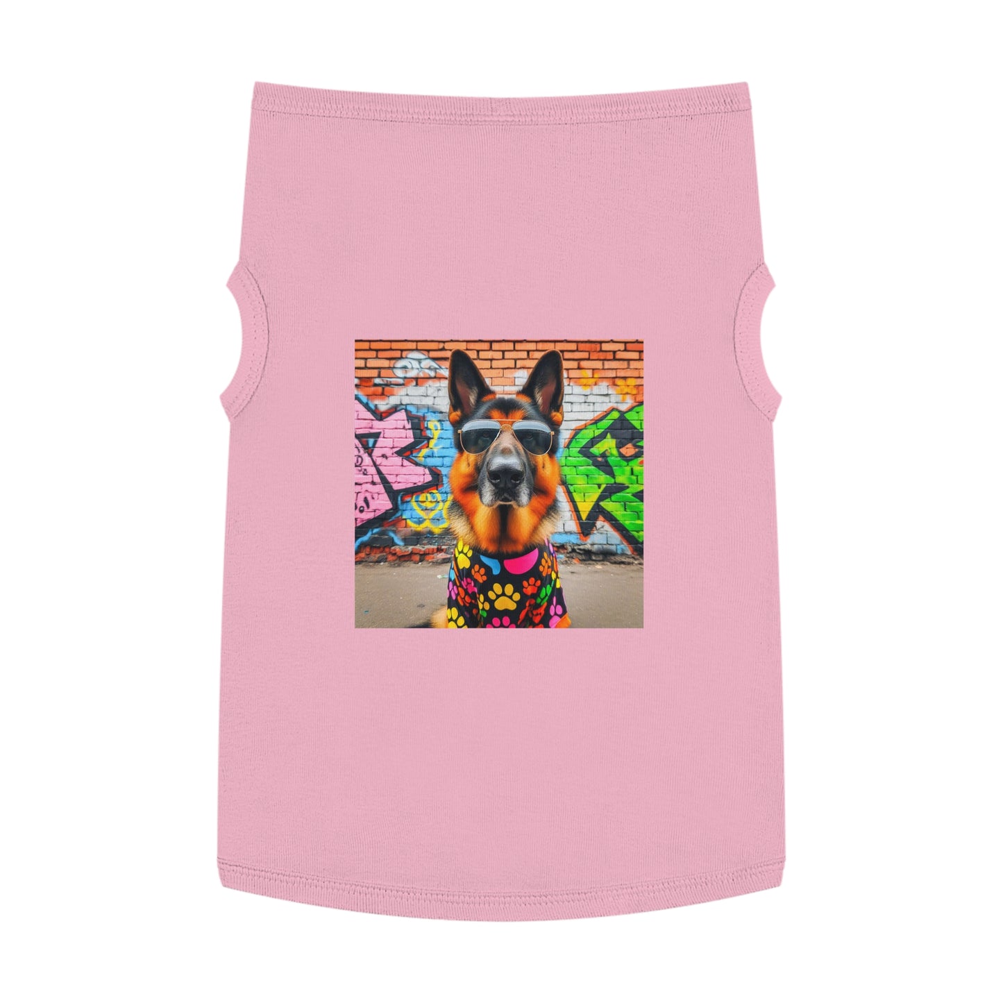 Pet Tank Top German Shepherd Pets Printify XL Pink 