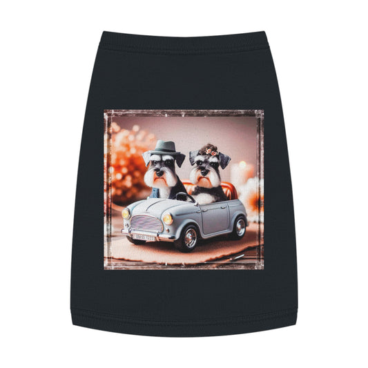 Miniature Schnauzer men driving shirt Pets Printify M Black