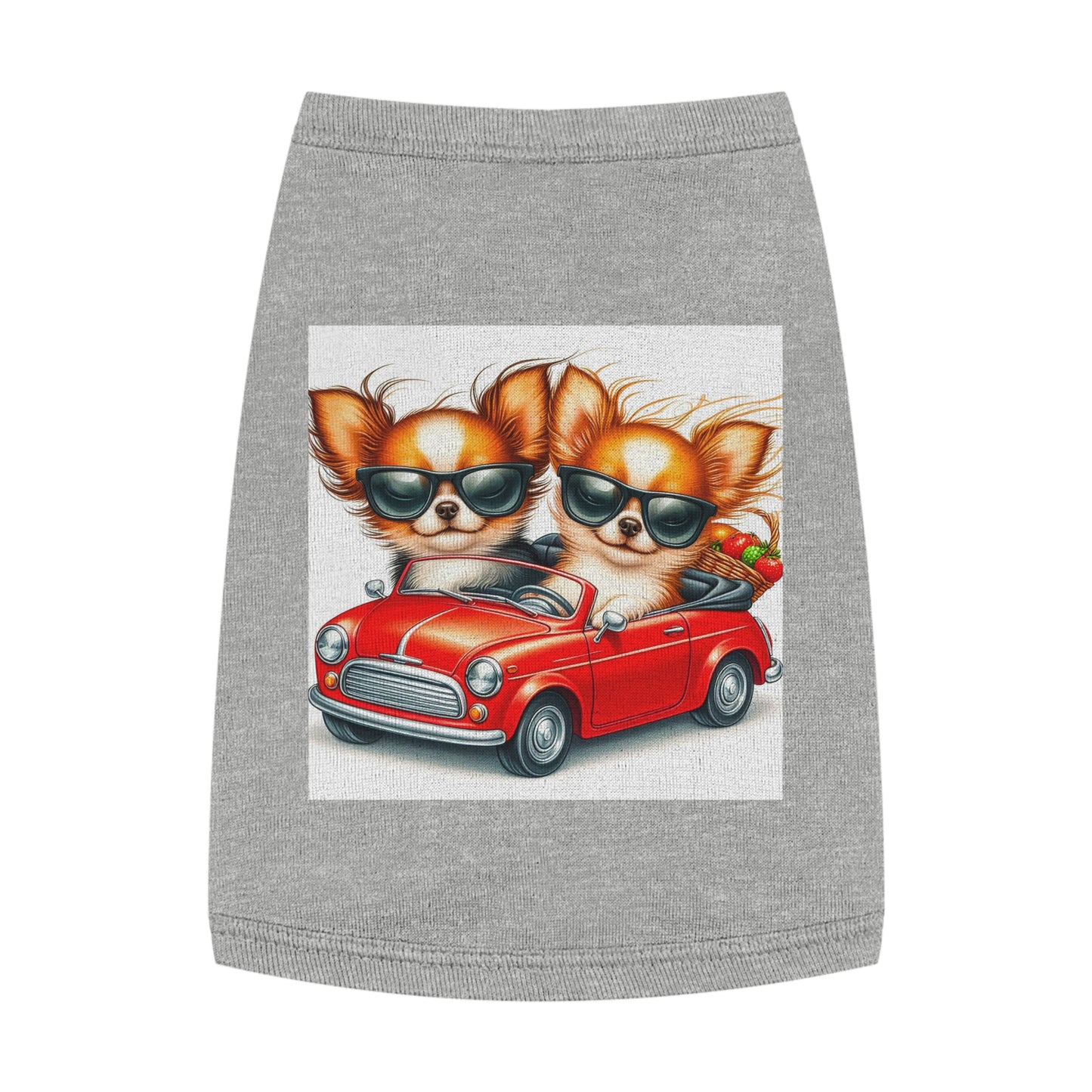 Pet Tank Top Chihuahua Pets Printify M Heather