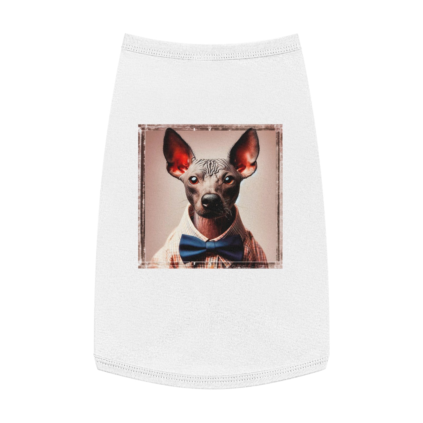 Pet Tank Top Mexican Hairless Pets Printify L White