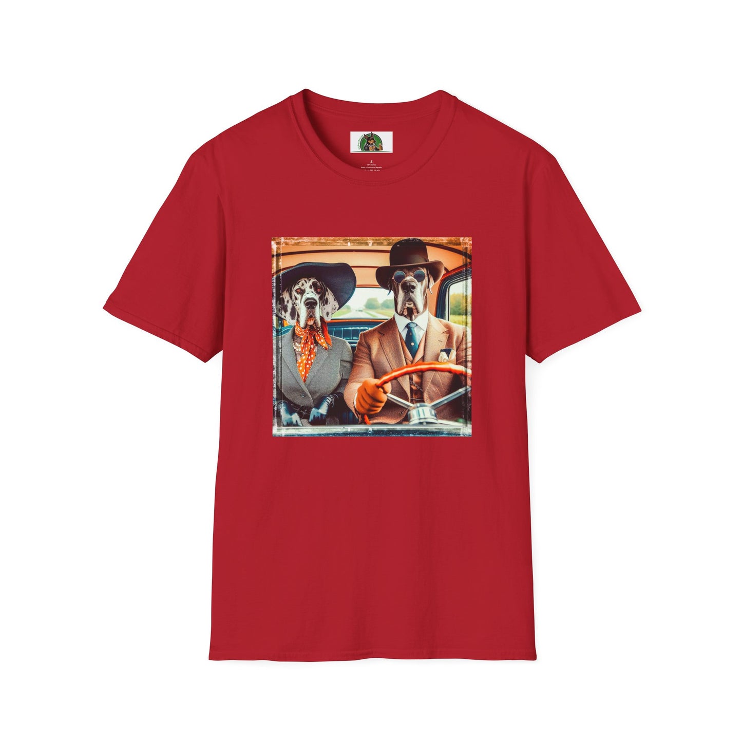 Great Dane T-Shirt Printify S Cherry Red