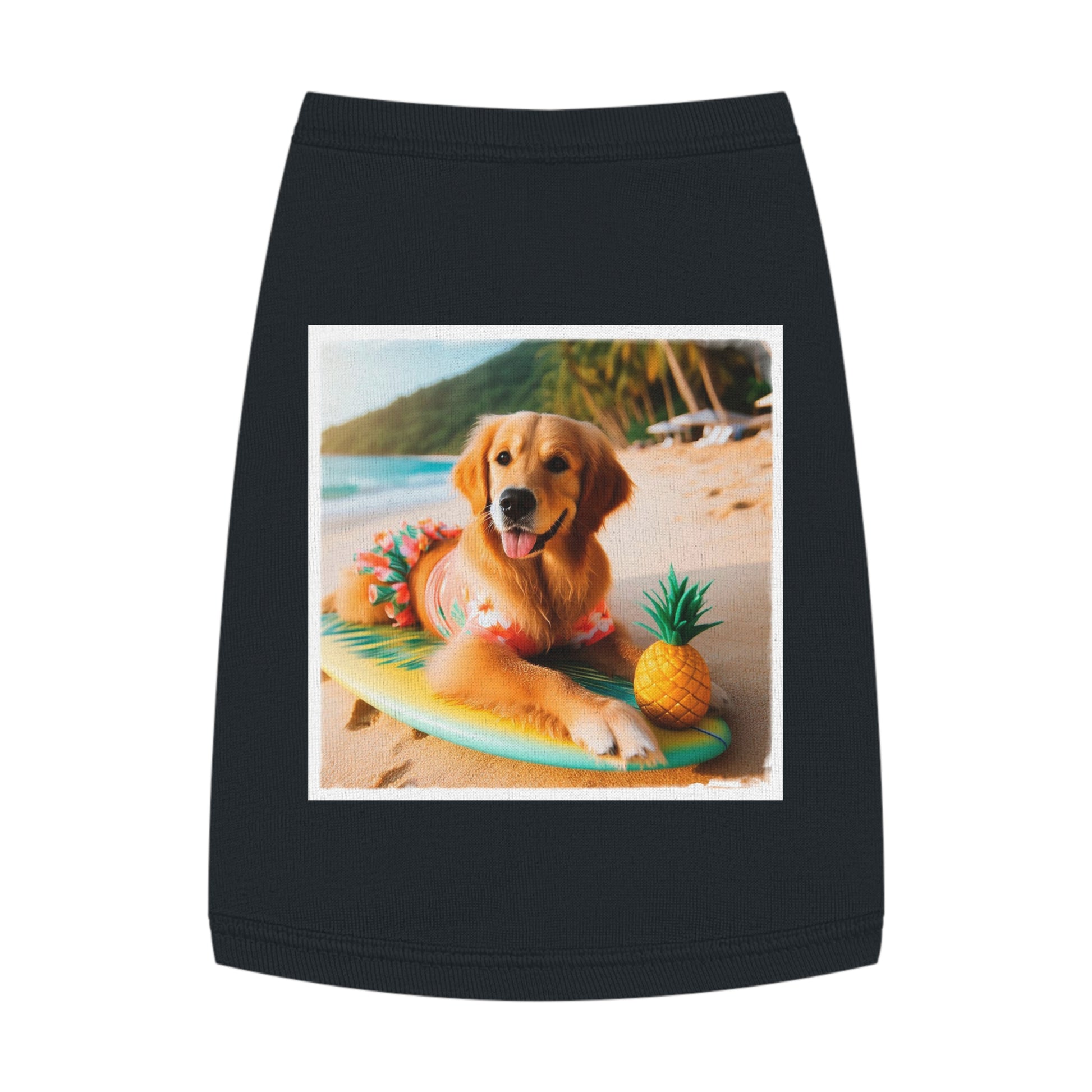 Golden Retriever pet tank top Pets Printify   