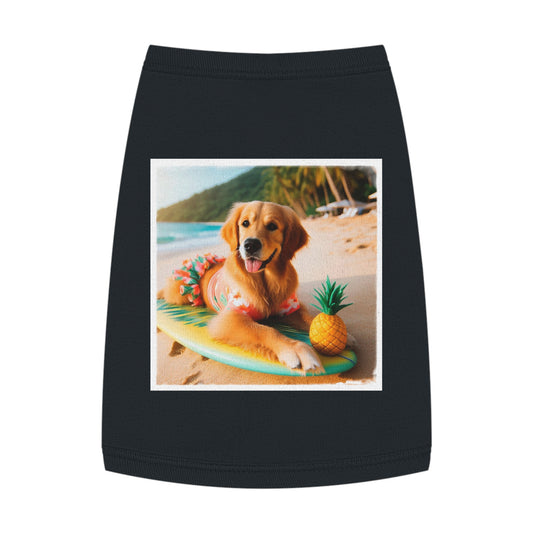 Golden Retriever pet tank top Pets Printify   