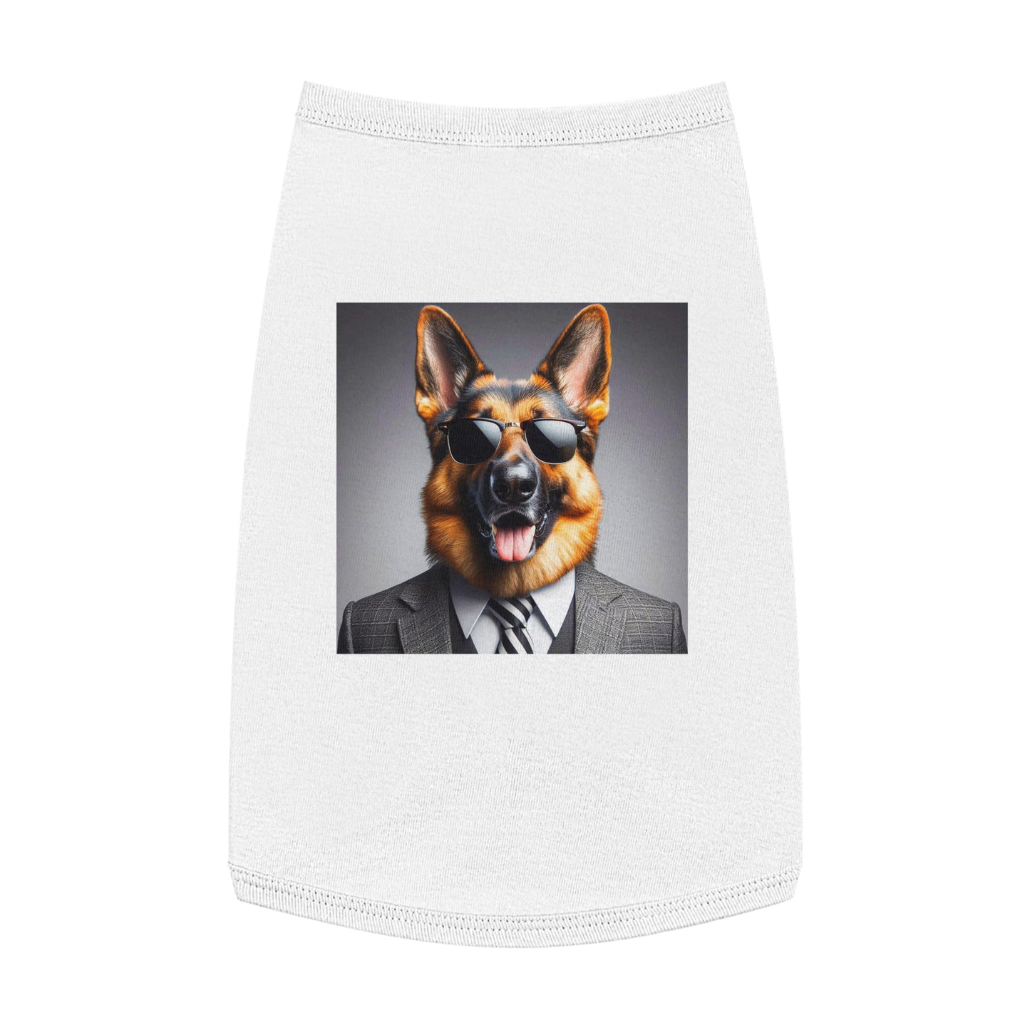 Pet Tank Top German Shepherd Pets Printify L White 