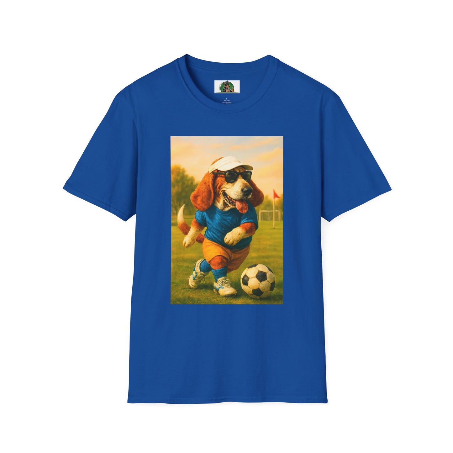 Sports Soccer Bassett Hound T-Shirt T-Shirt Printify Royal XS