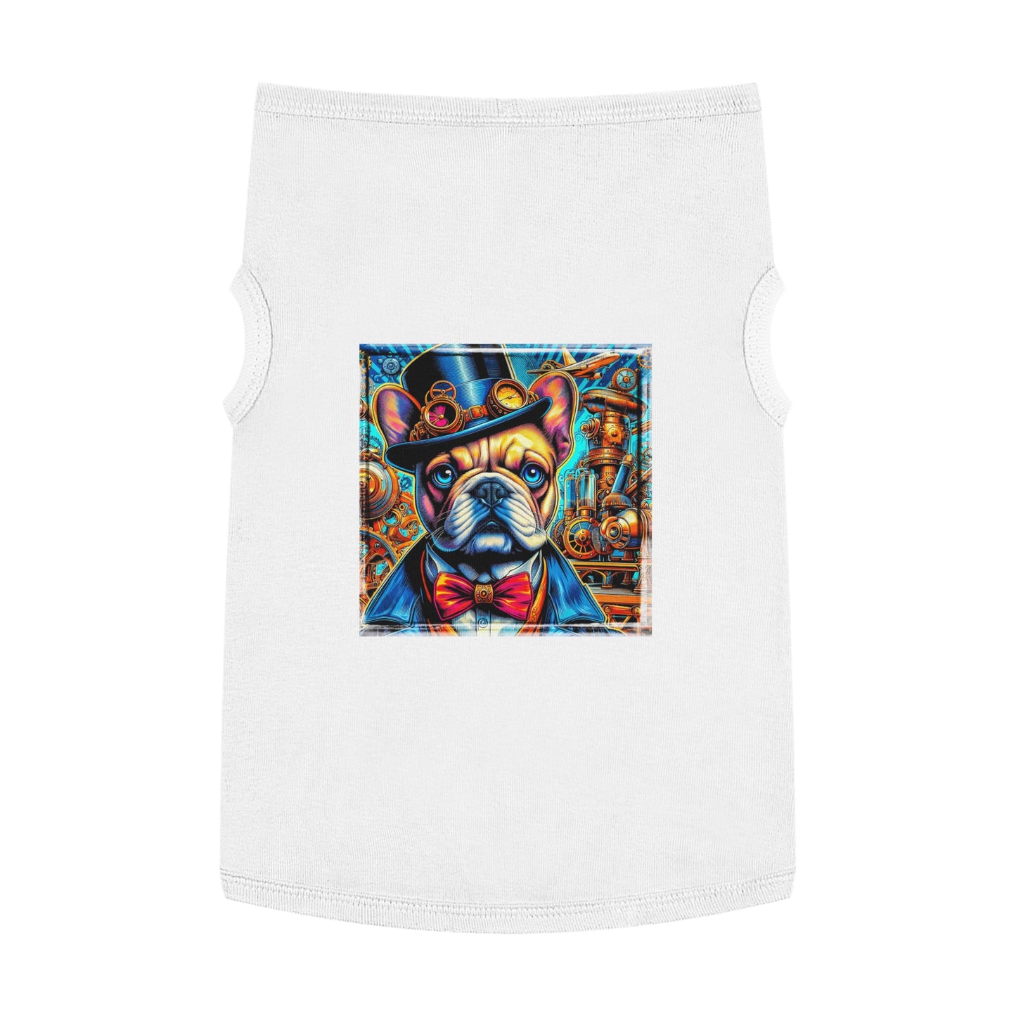 Pet Tank Top French Bulldog Pets Printify XL White