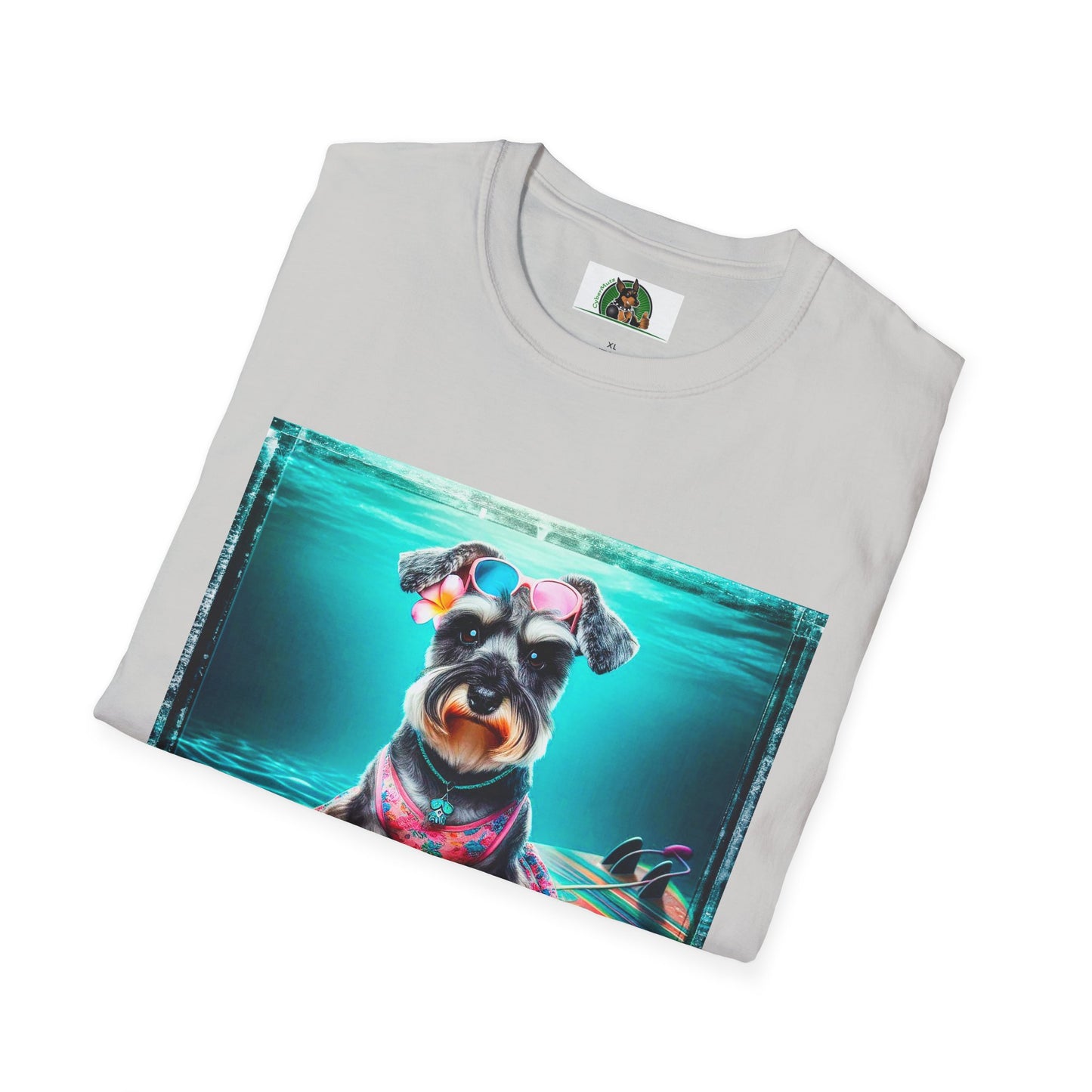 Schnauzer T-Shirt with Miniature Schnauzer Design