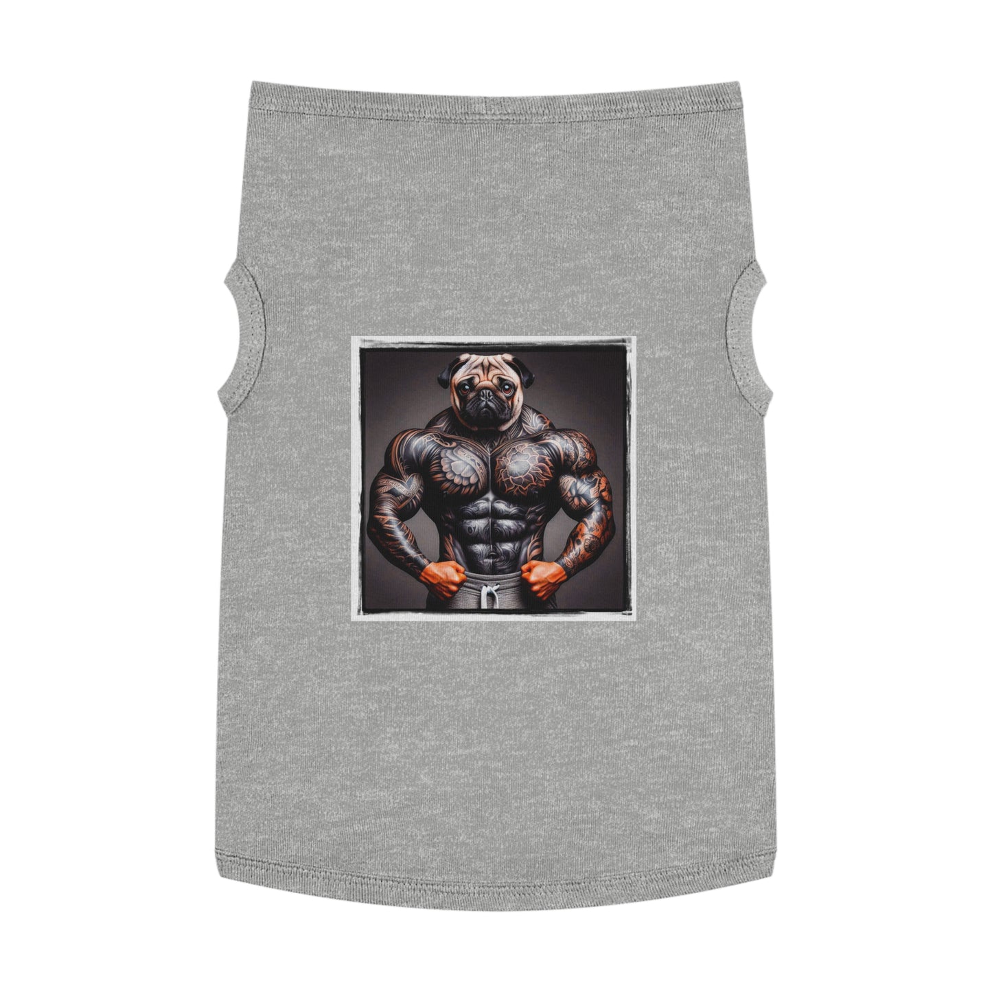 Pet Tank Top Pug Pets Printify XL Heather 