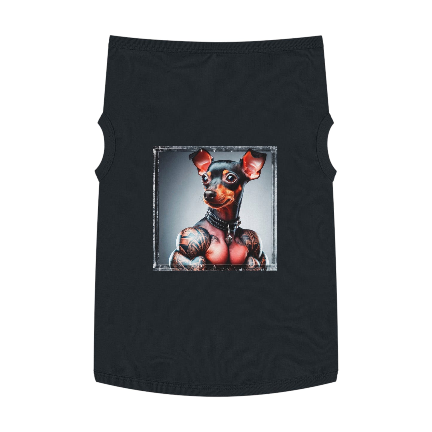 Dog Tank Top - Min Pin Tank Tops Pets Printify   