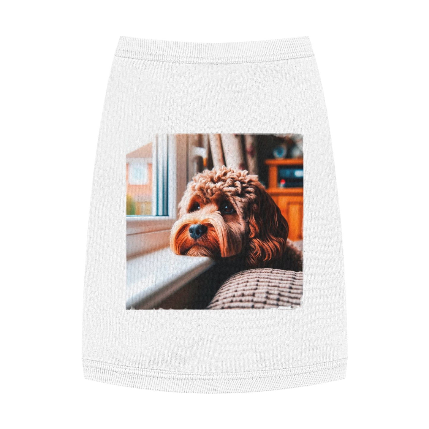 Pet Tank Top CockerPoo Pets Printify M White