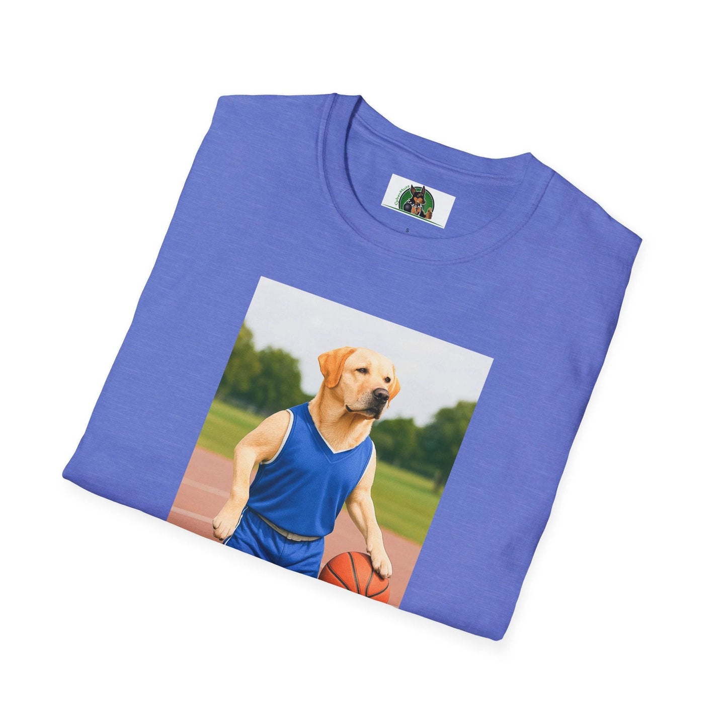 Labrador Retriever Basketball Tee — Dog Lover Sports T-Shirt by Printify