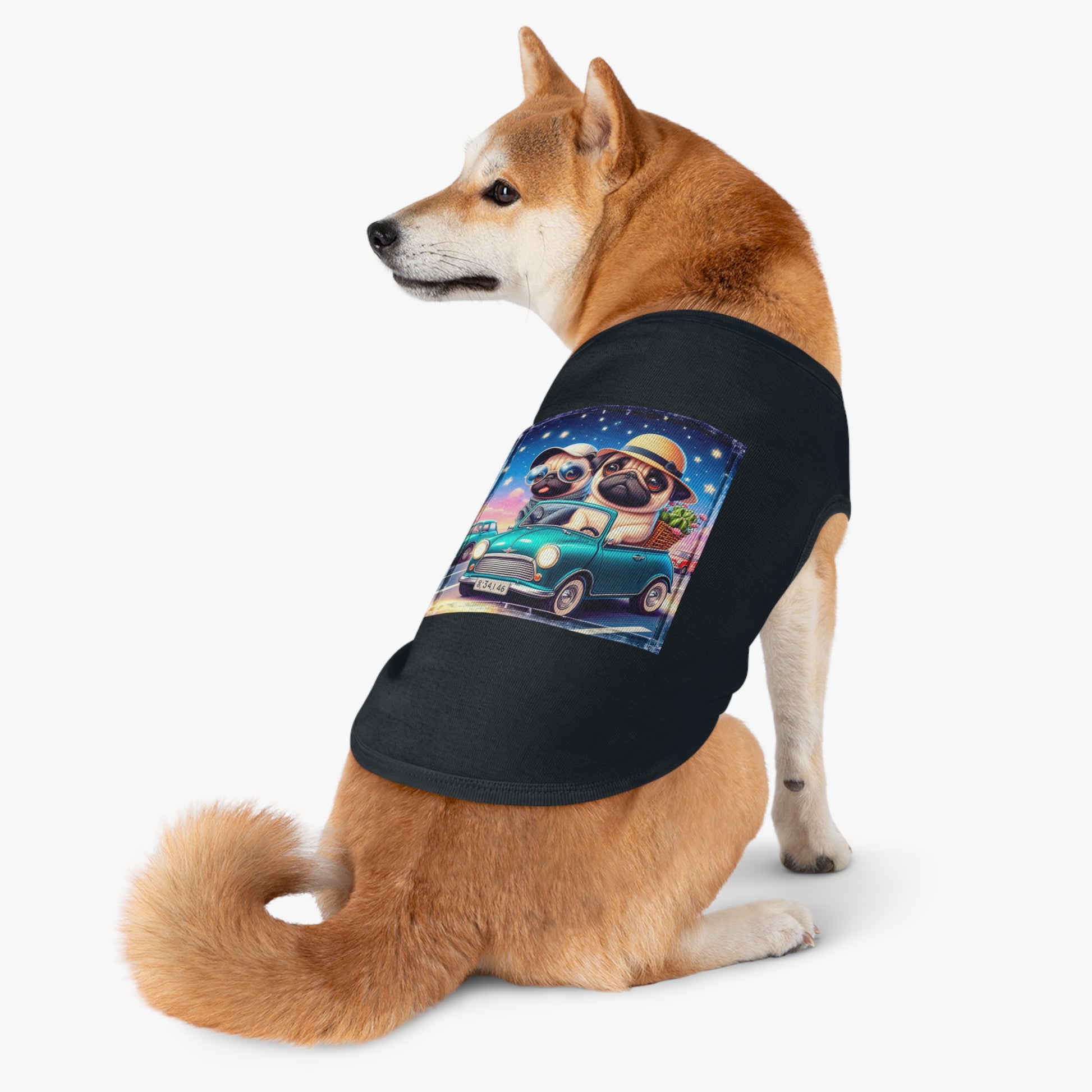 Wacky Pet Tank Top Pug Pets Printify   