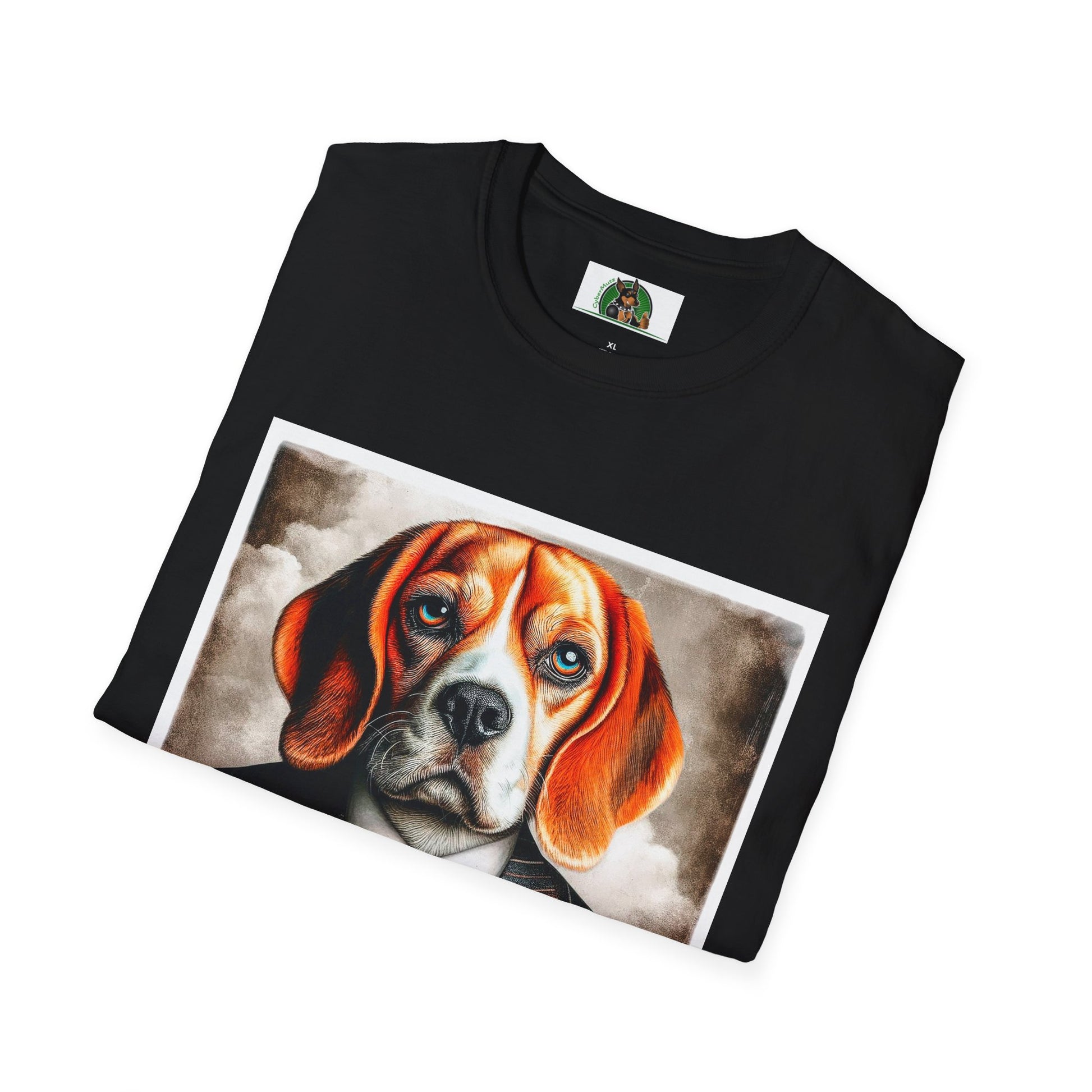 Beagle Wearing Power Suit T-Shirt Printify   