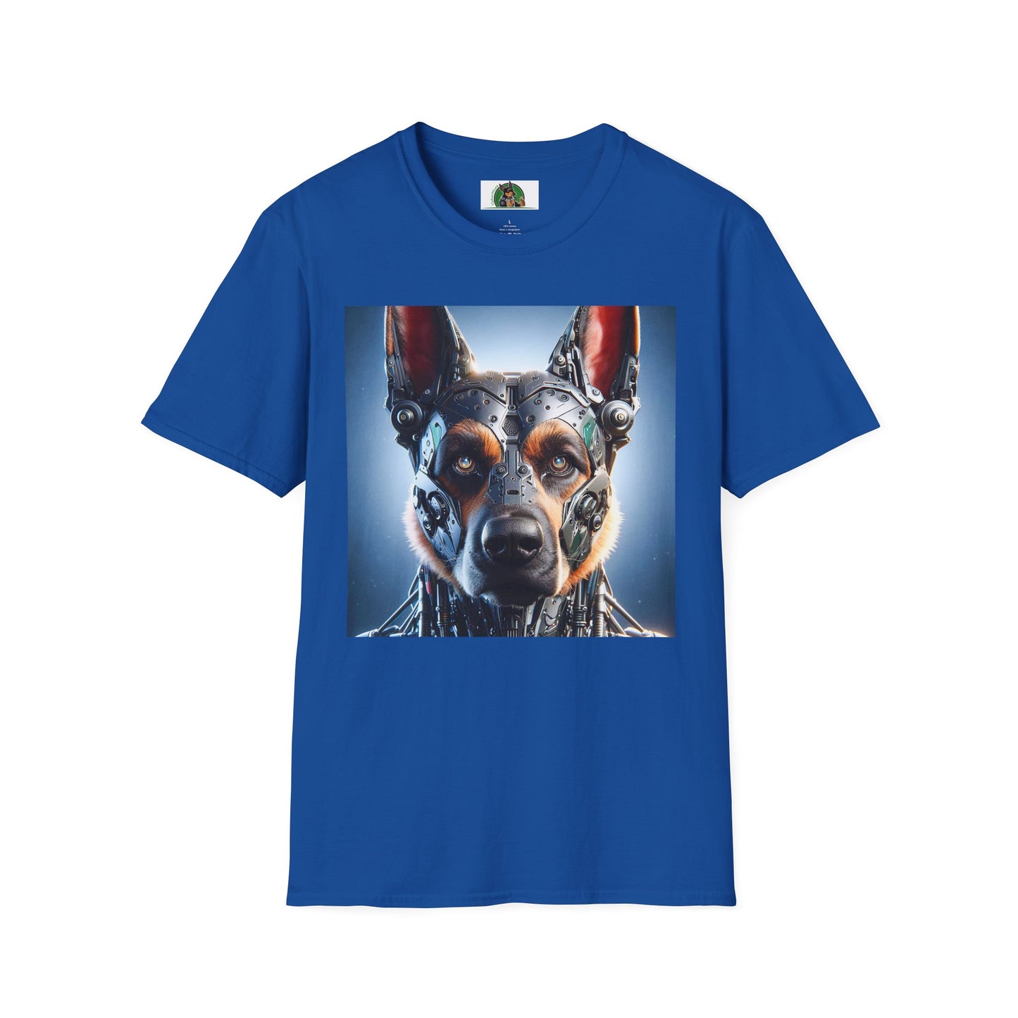 German Shepherd Metal Man T-Shirt T-Shirt Printify Royal S