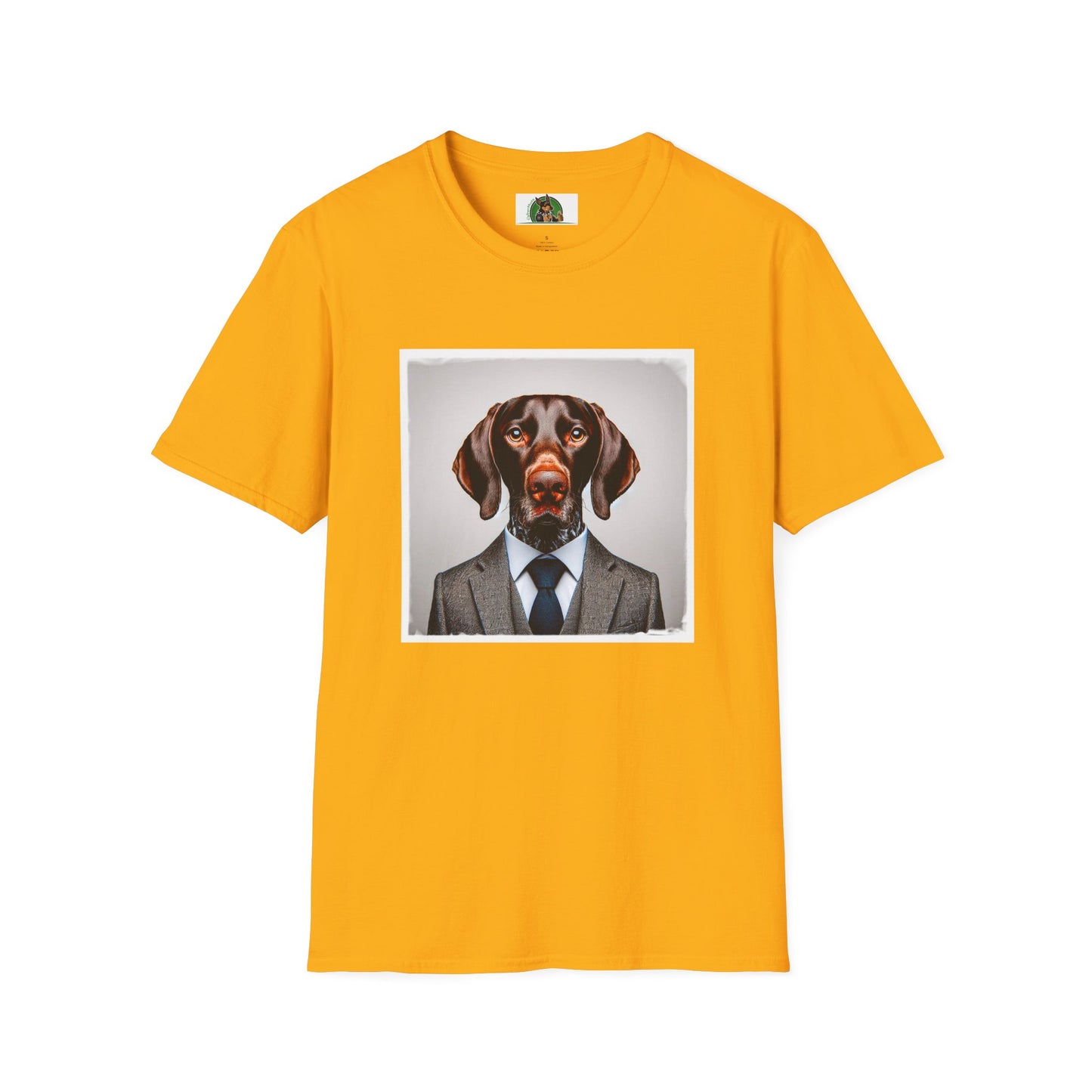 German Shorthaired Pointer T-Shirt T-Shirt Printify S Gold