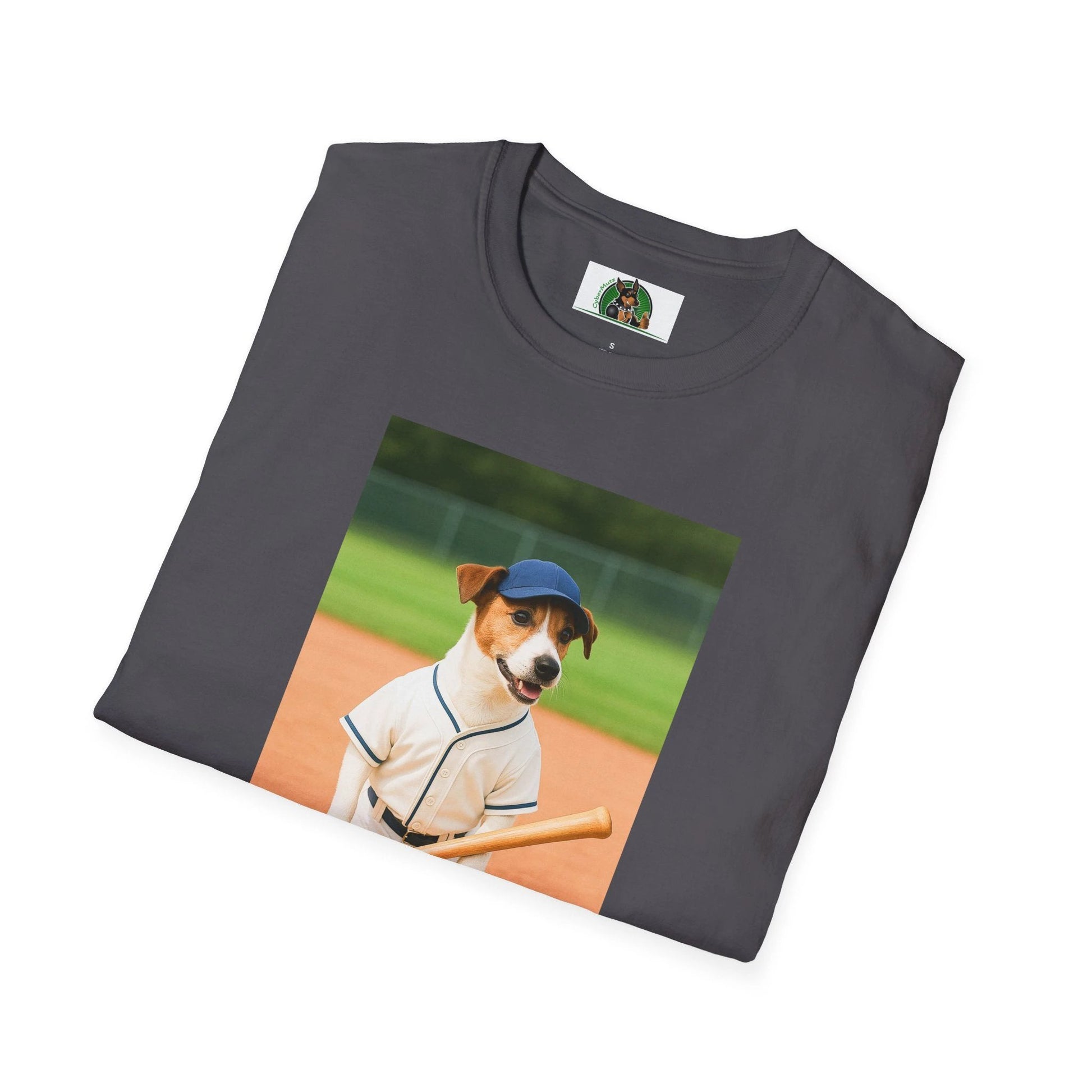 Jack Russell Baseball Tee — Sports Dog T-Shirt T-Shirt Printify