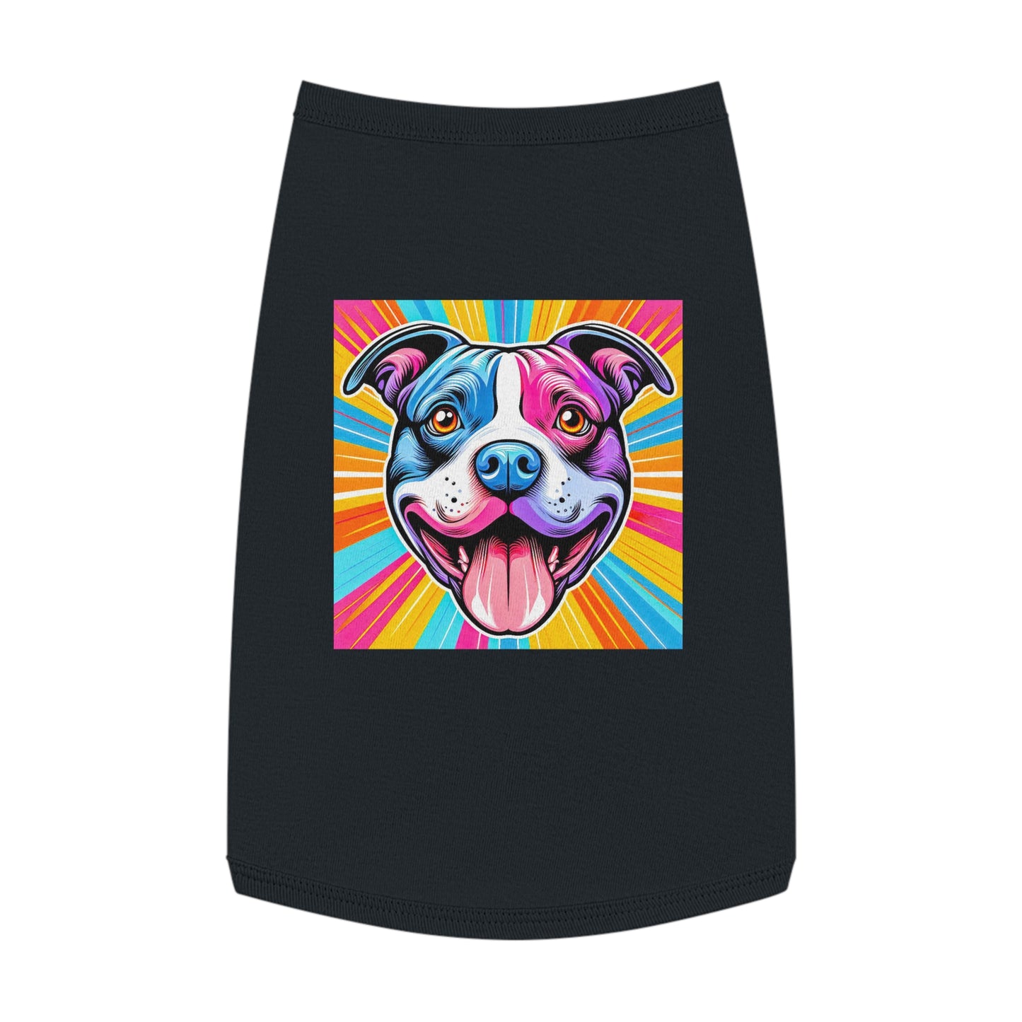 Pet Tank Top Pit Bull Pets Printify L Black