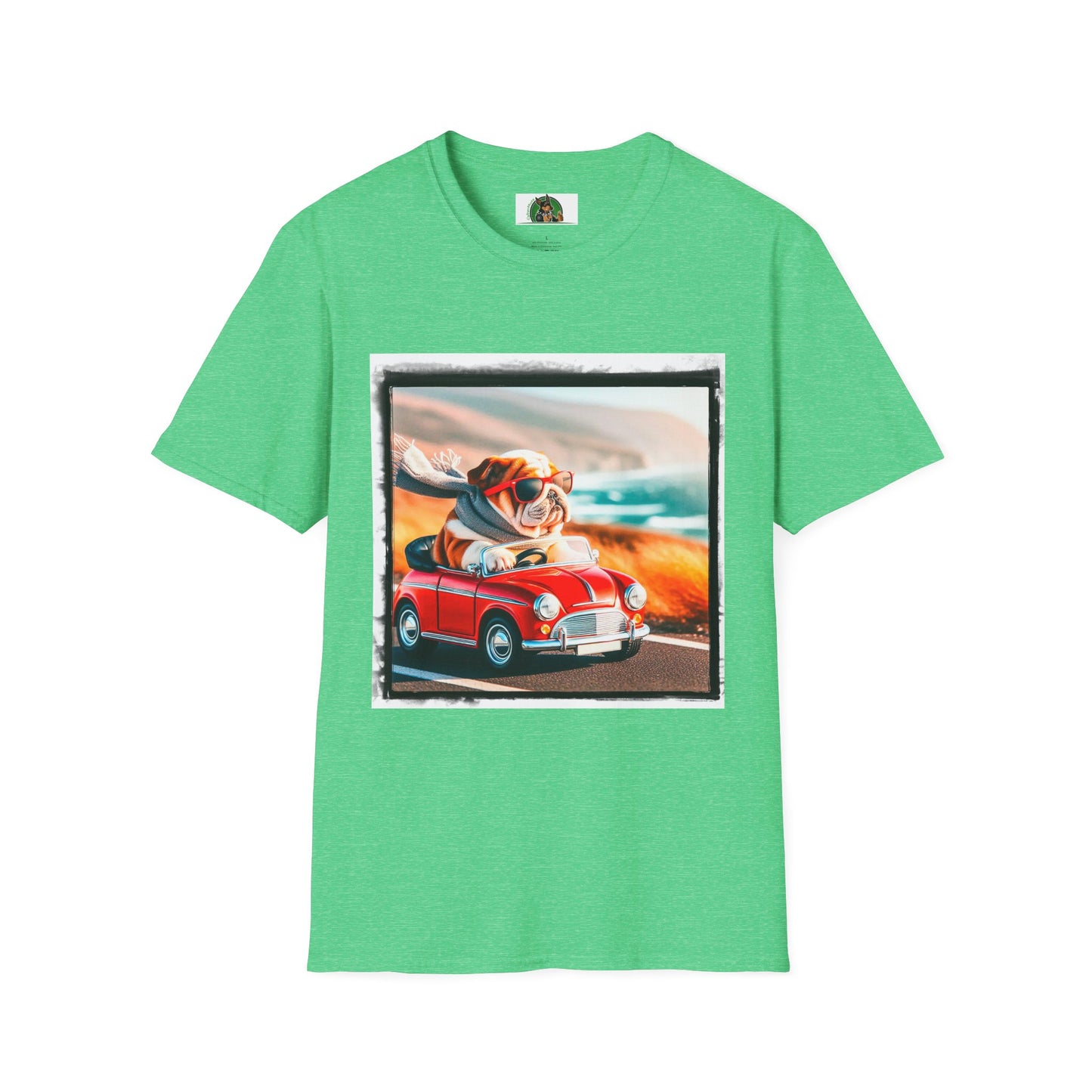 Wacky Bulldog T-Shirt Printify S Heather Irish Green