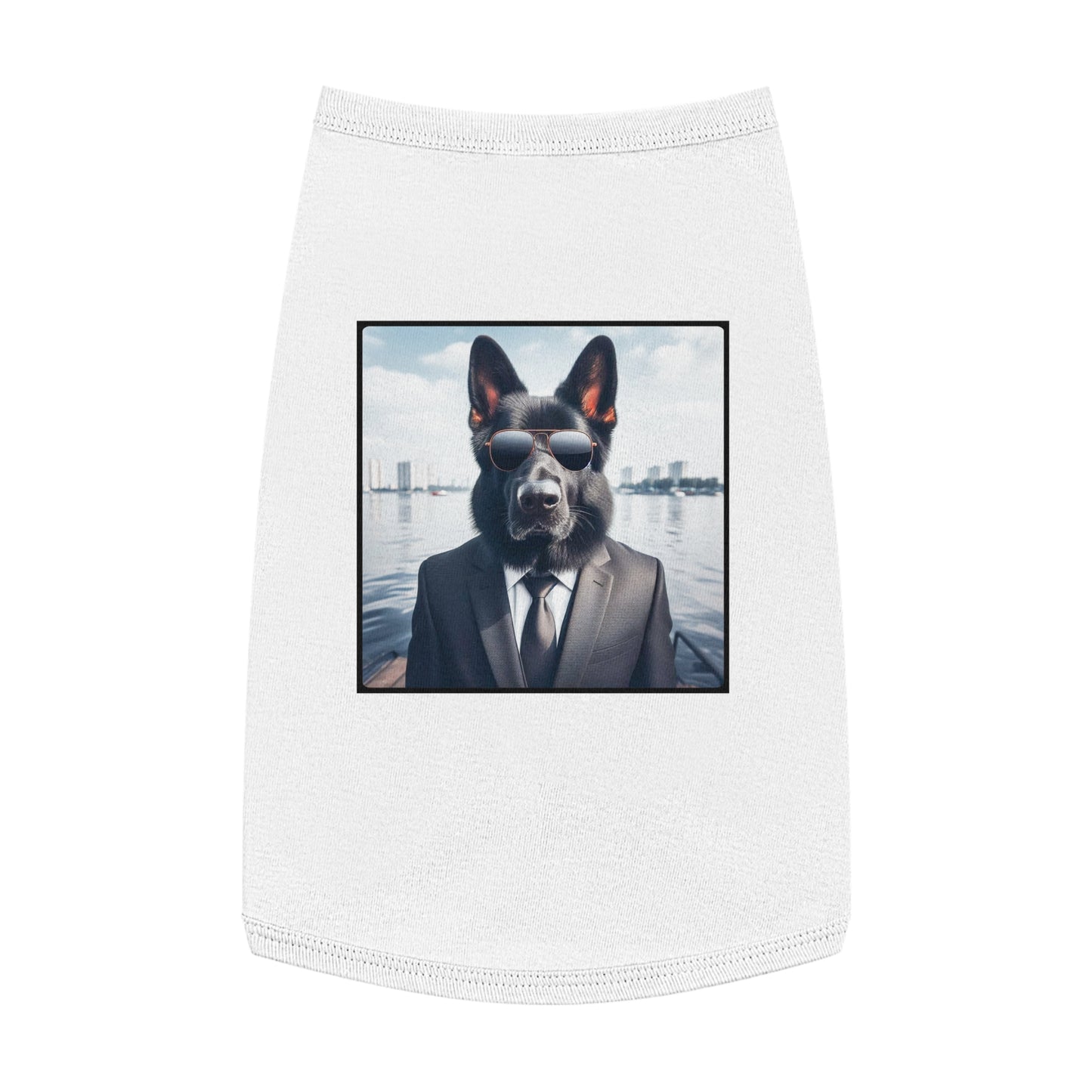 Pet Tank Top German Shepherd Pets Printify L White 