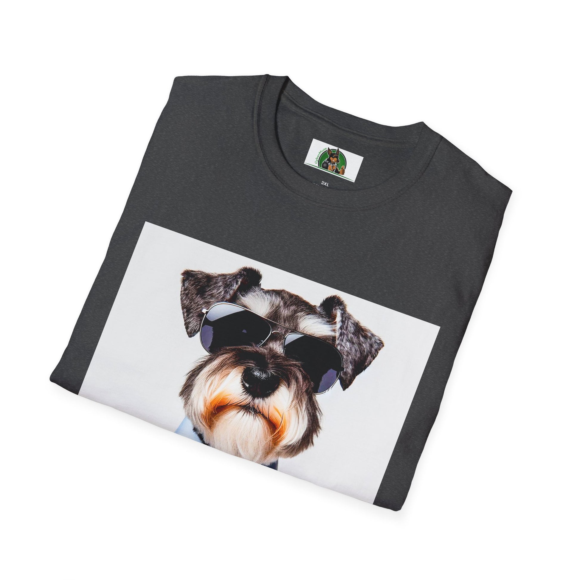 Schnauzer T-Shirt with Miniature Schnauzer Design T-Shirt Printify   