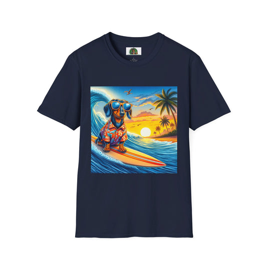 Dachshund T-Shirt Printify Navy S 