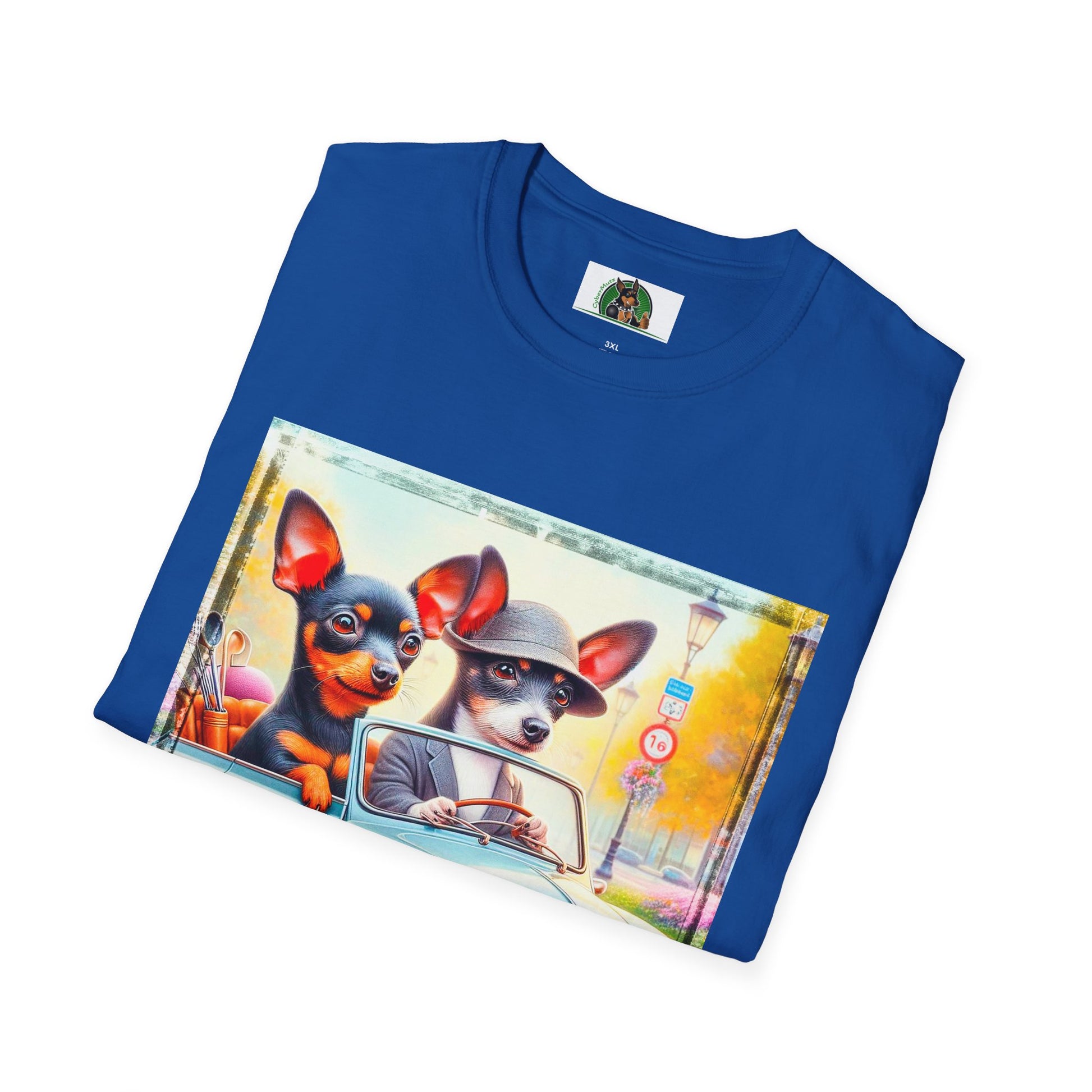 Wacky Rat Terrier T-Shirt T-Shirt Printify   