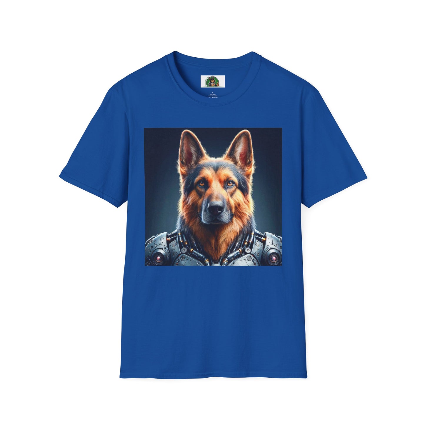 German Shepherd metal warrior shirt T-Shirt Printify Royal S