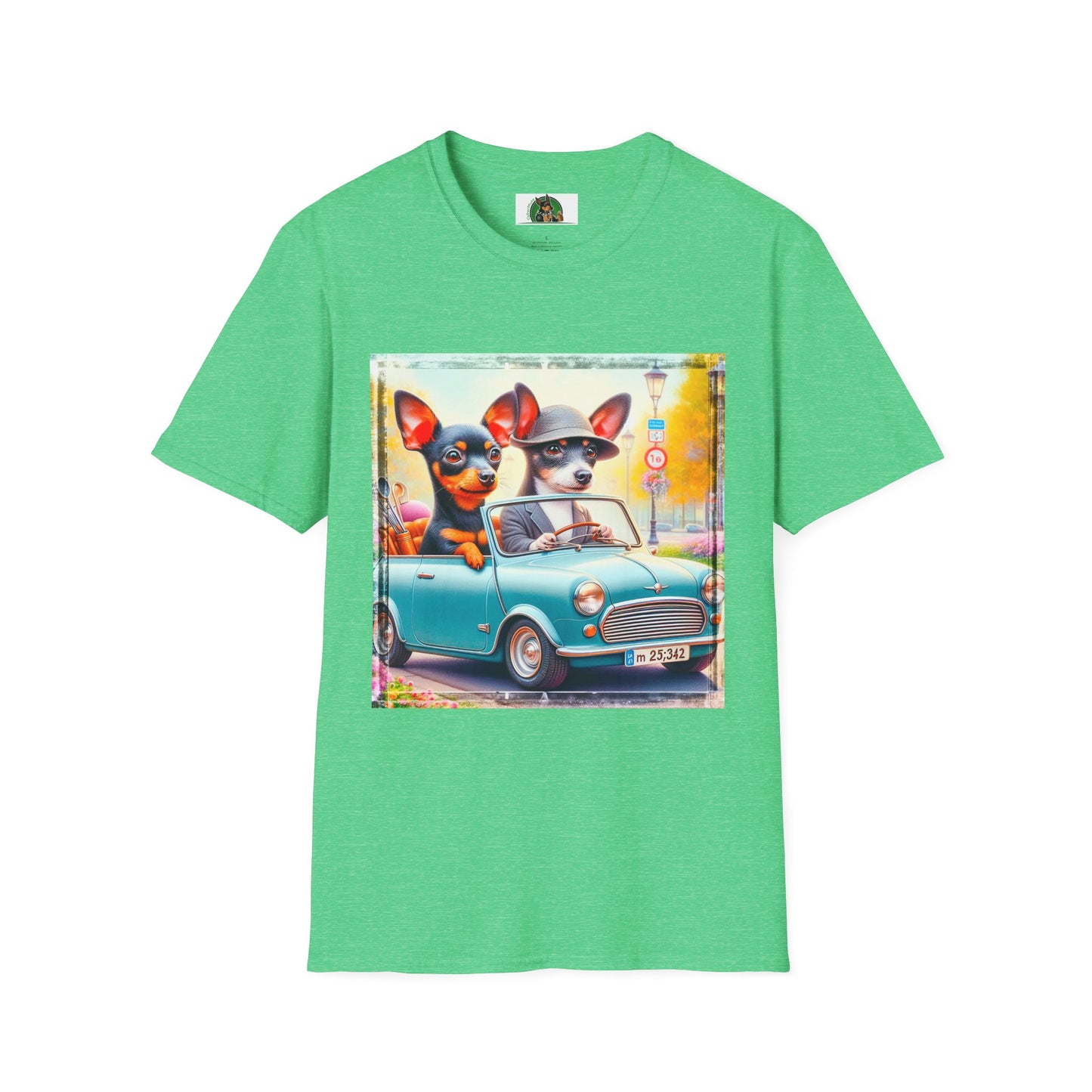 Wacky Rat Terrier T-Shirt T-Shirt Printify S Heather Irish Green 