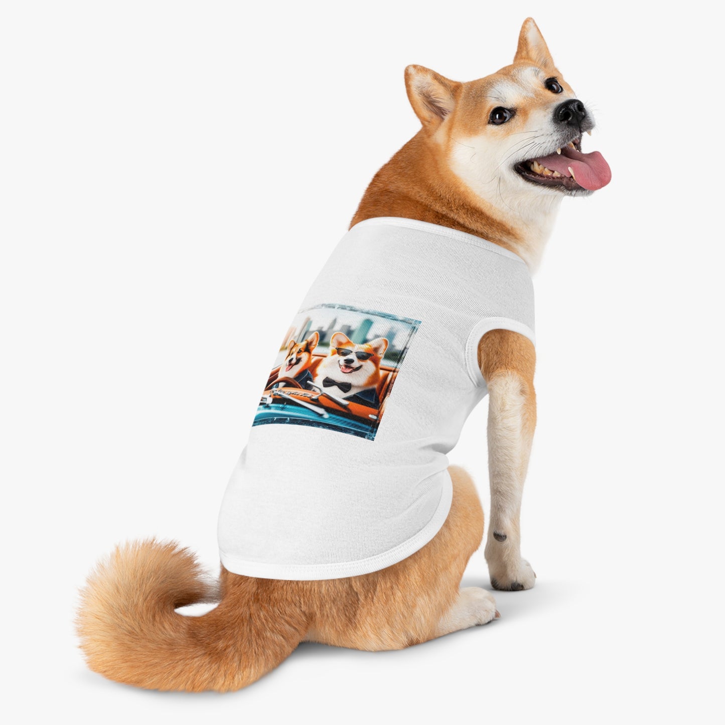 Wacky Pet Tank Top Pembroke Welsh Corgi Pets Printify   