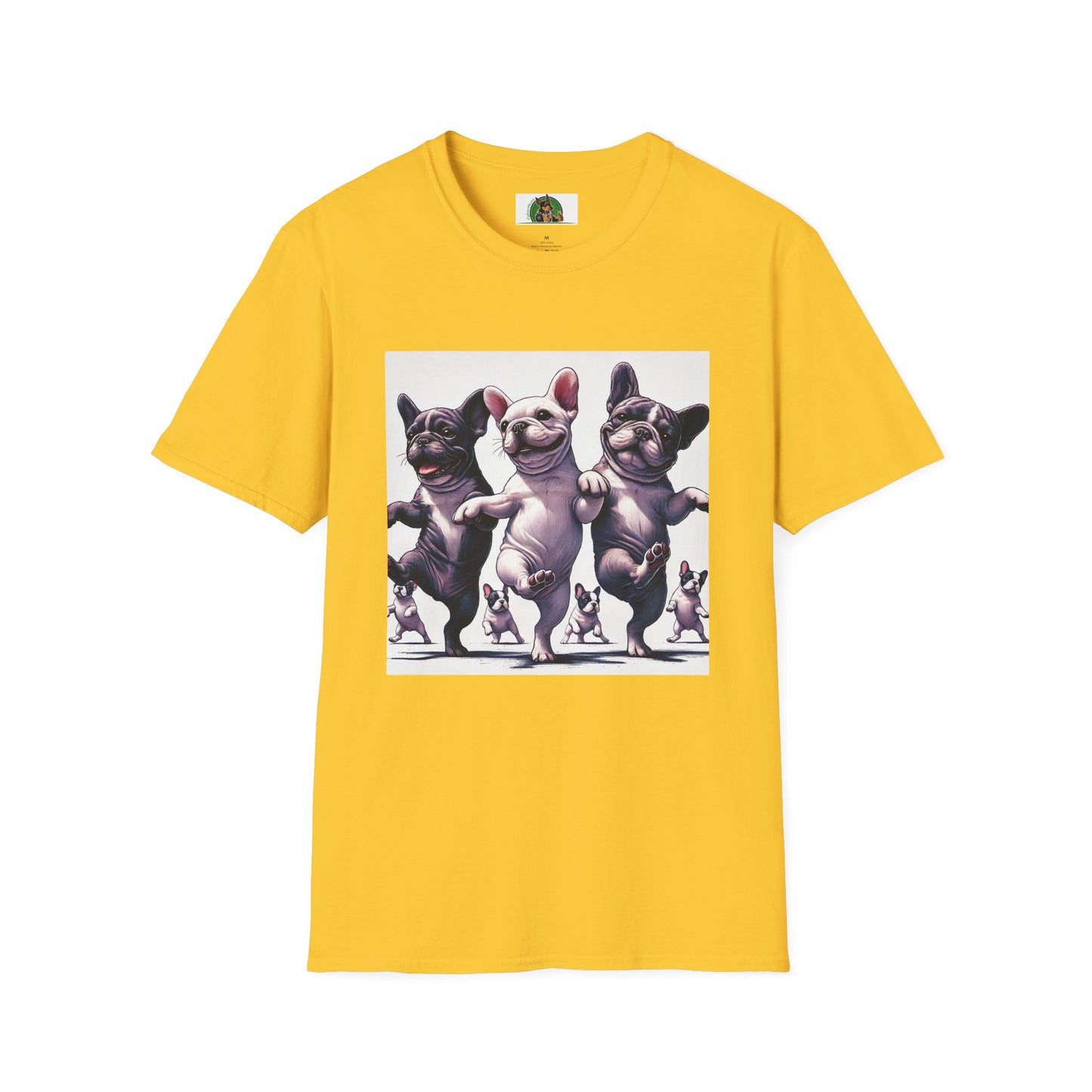 French Bulldogs Dancing Unisex T-Shirt T-Shirt Printify S Daisy