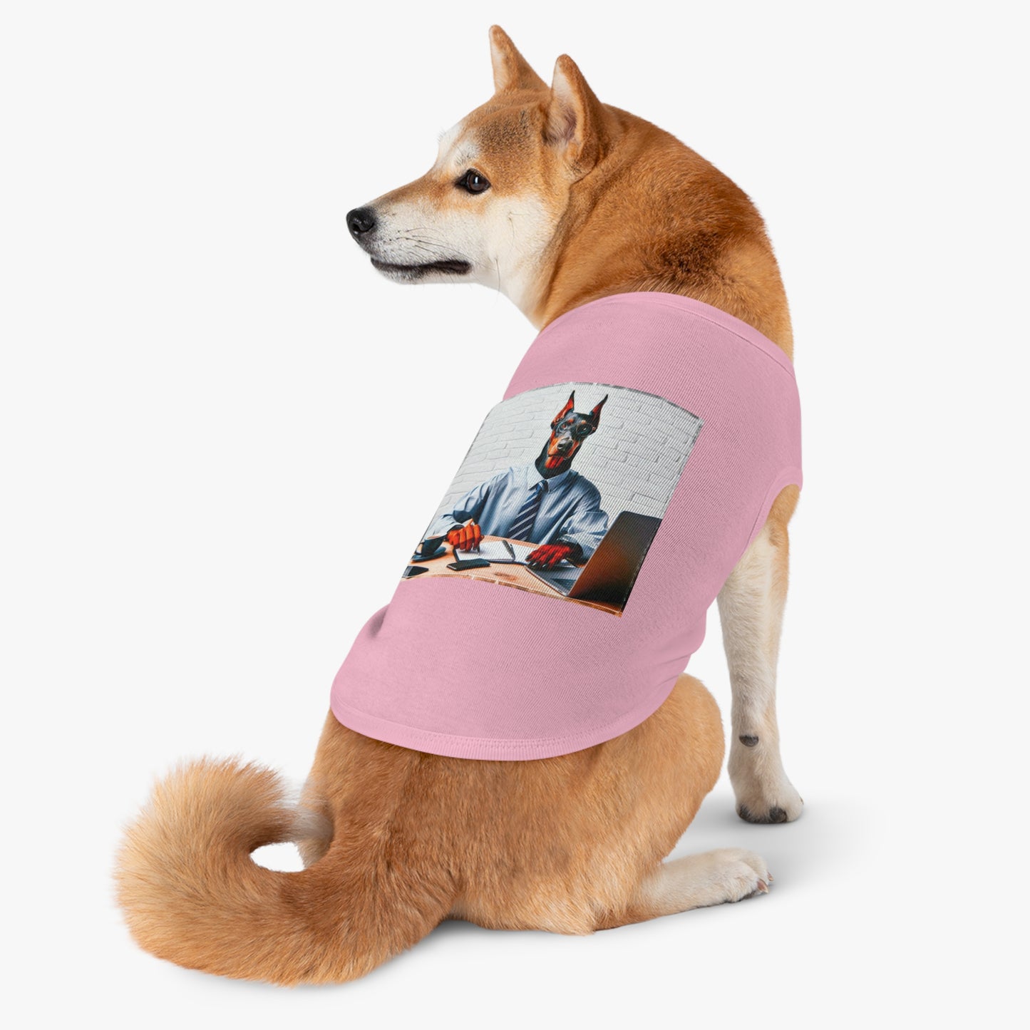 Pet Tank Top Doberman working man t shirt